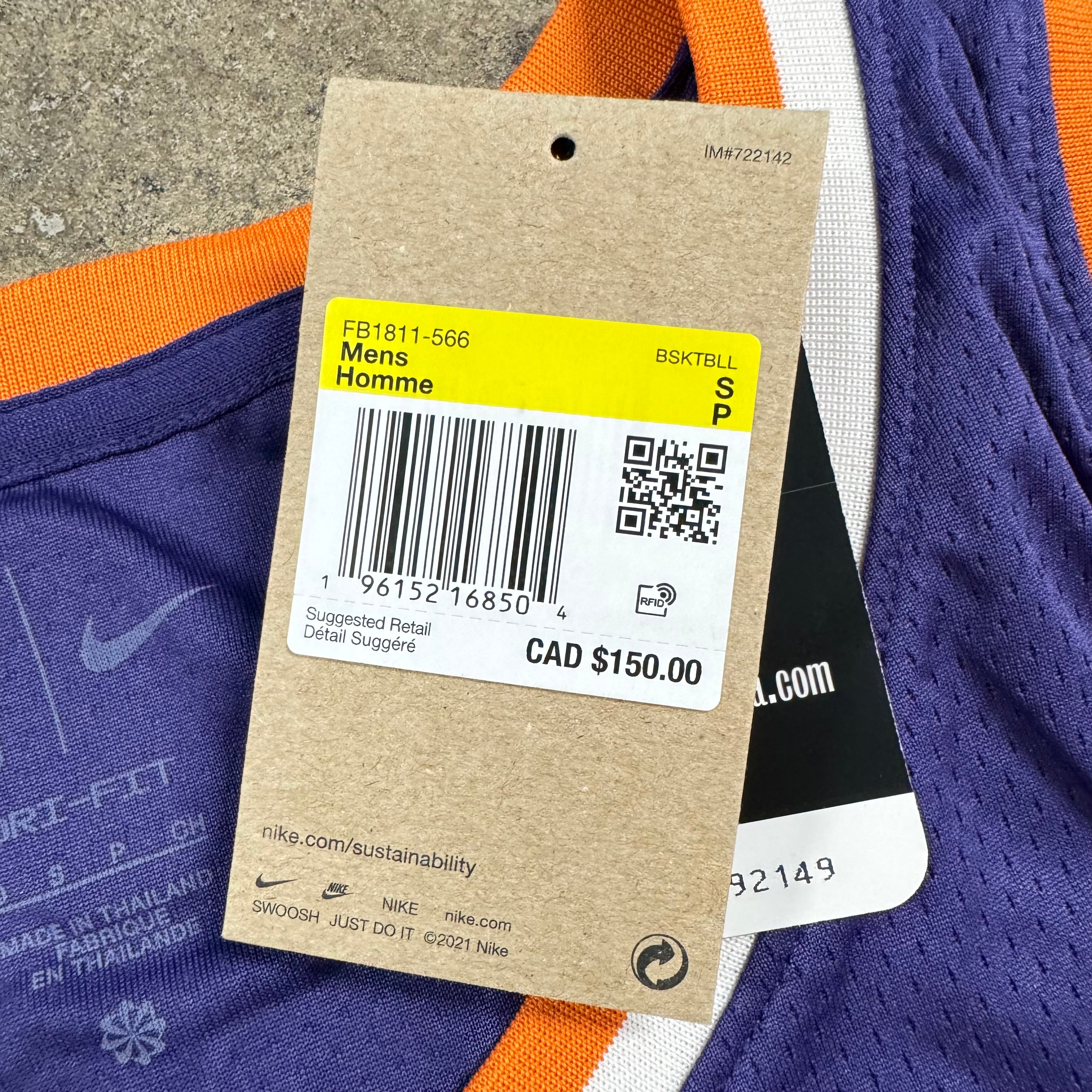 Devin Booker Phoenix Suns Nike NBA Jersey Size Small NEW