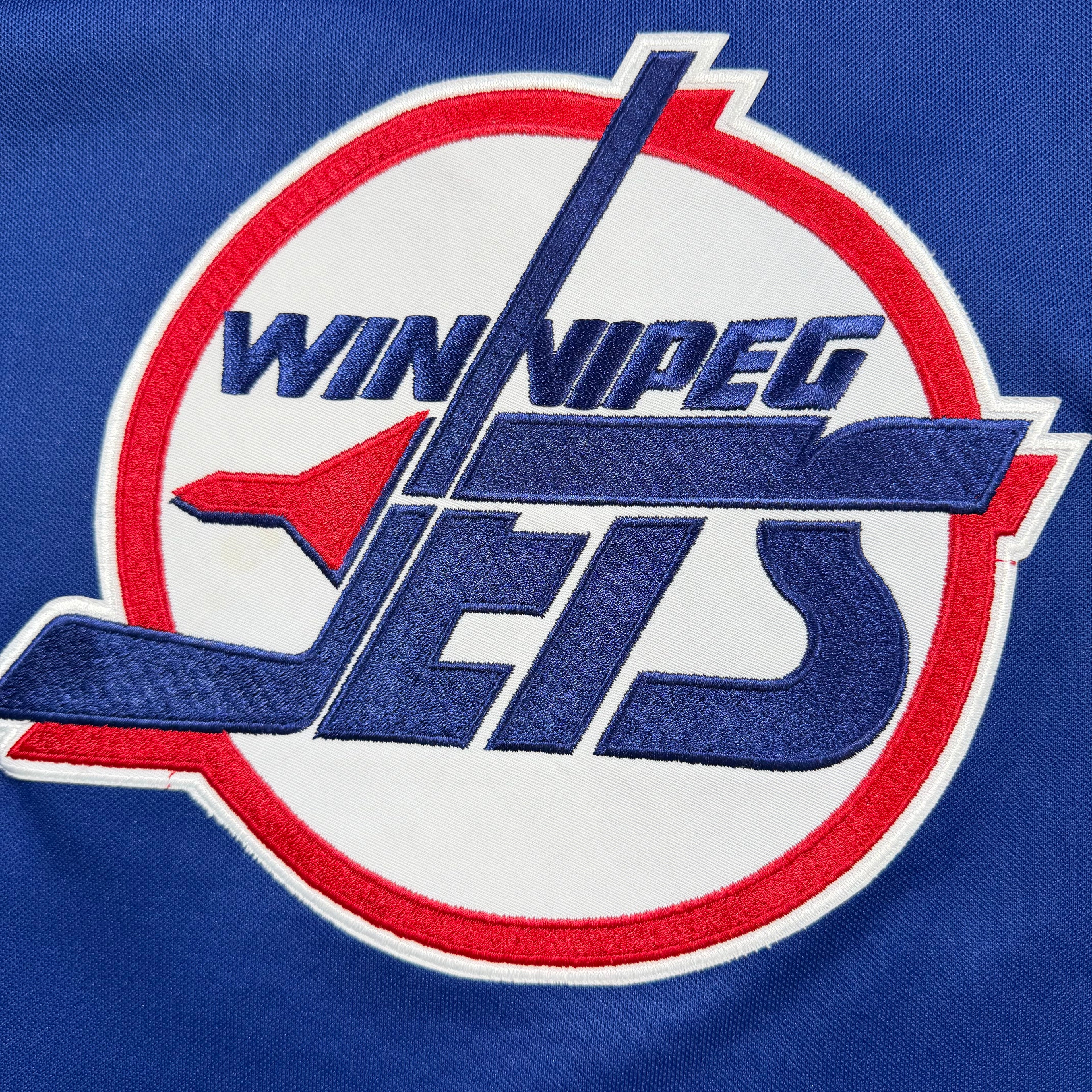 Ed Olczyk Winnipeg Jets Vintage CCM NHL Jersey - Large