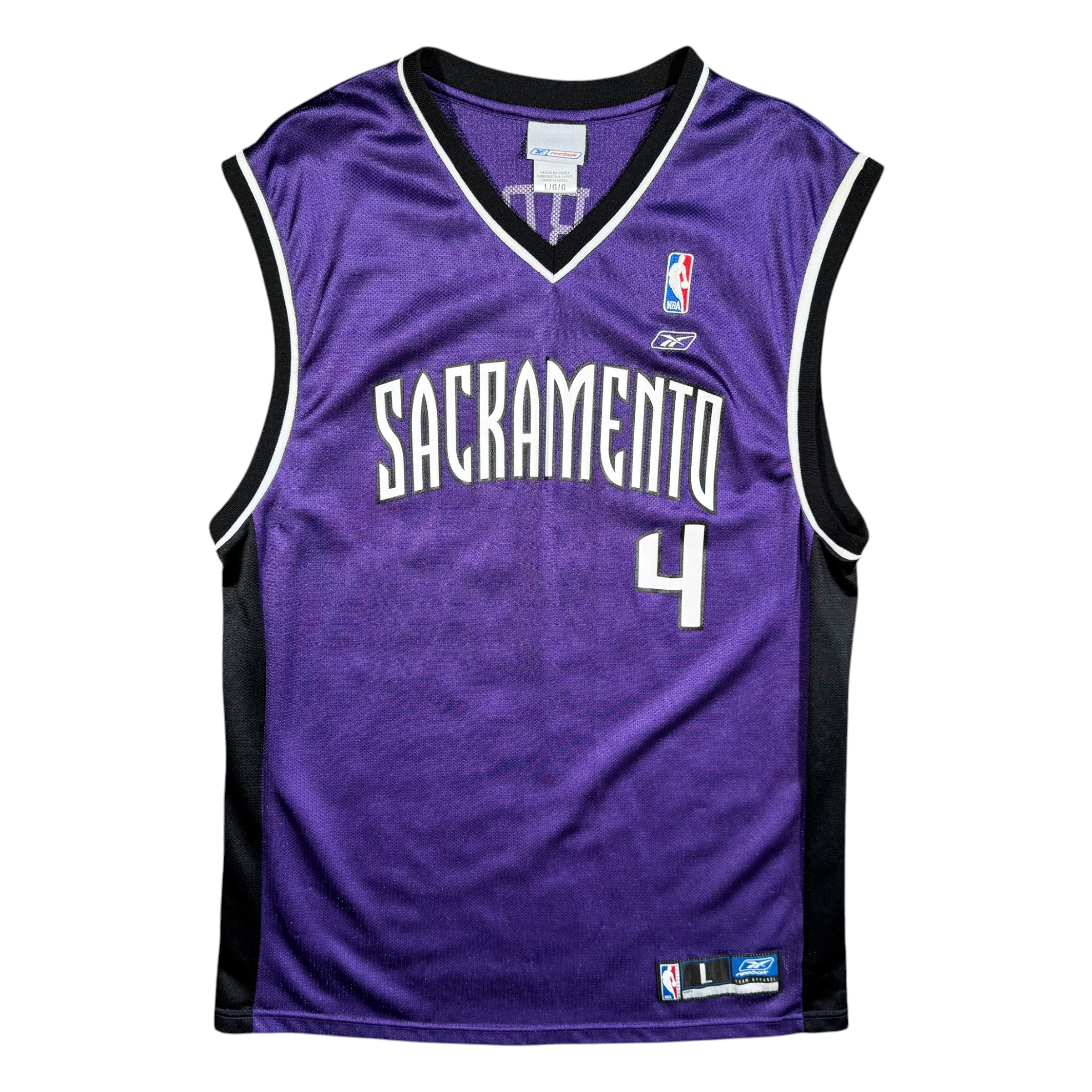 Chris Webber Sacramento Kings Vintage Reebok NBA Jersey Size Large