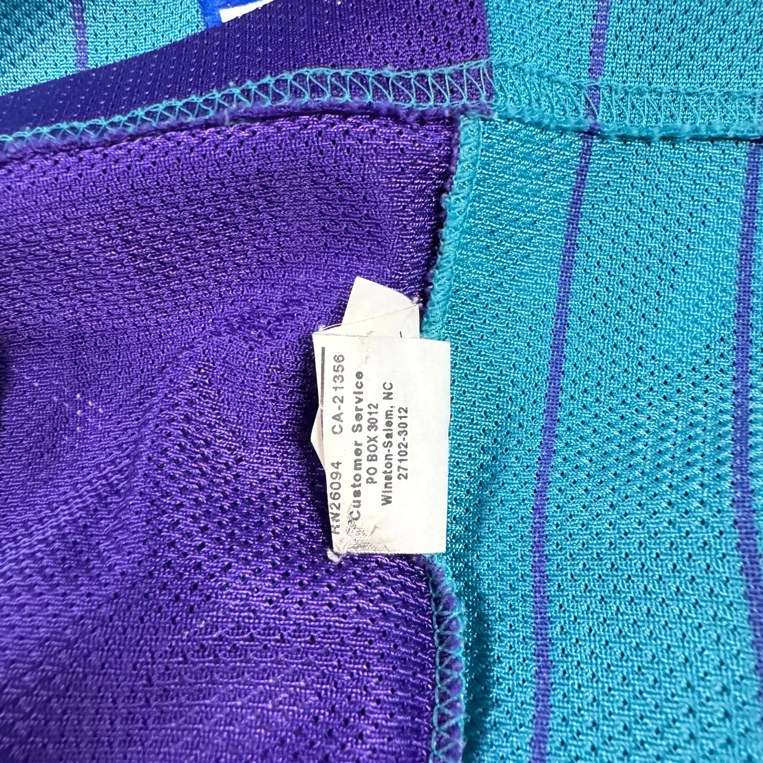 Baron Davis Charlotte Hornets Vintage Champion Pinstripe NBA Jersey Size Medium