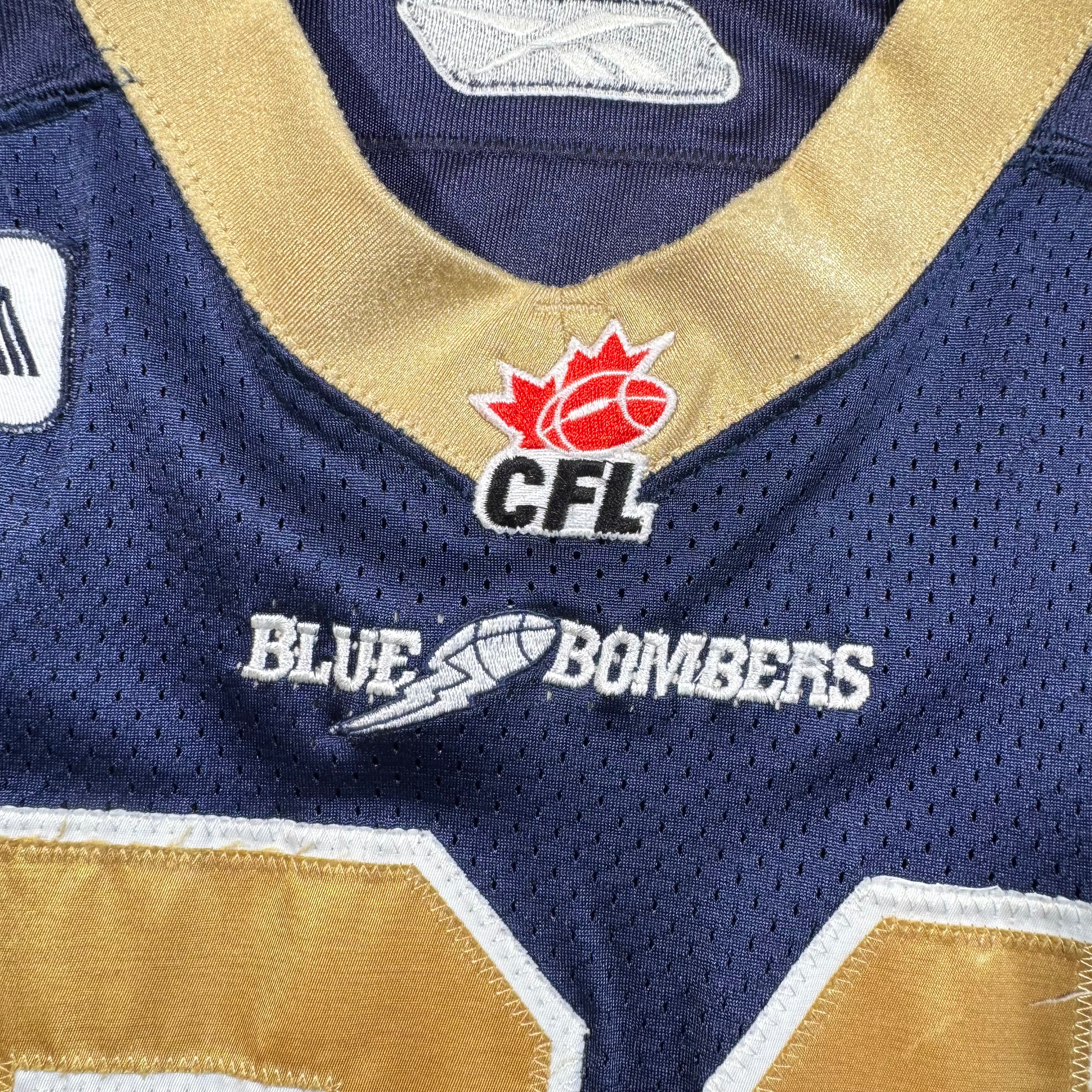 Scott Regimbald Winnipeg Blue Bombers 2005 Game Worn CFL Reebok Jersey