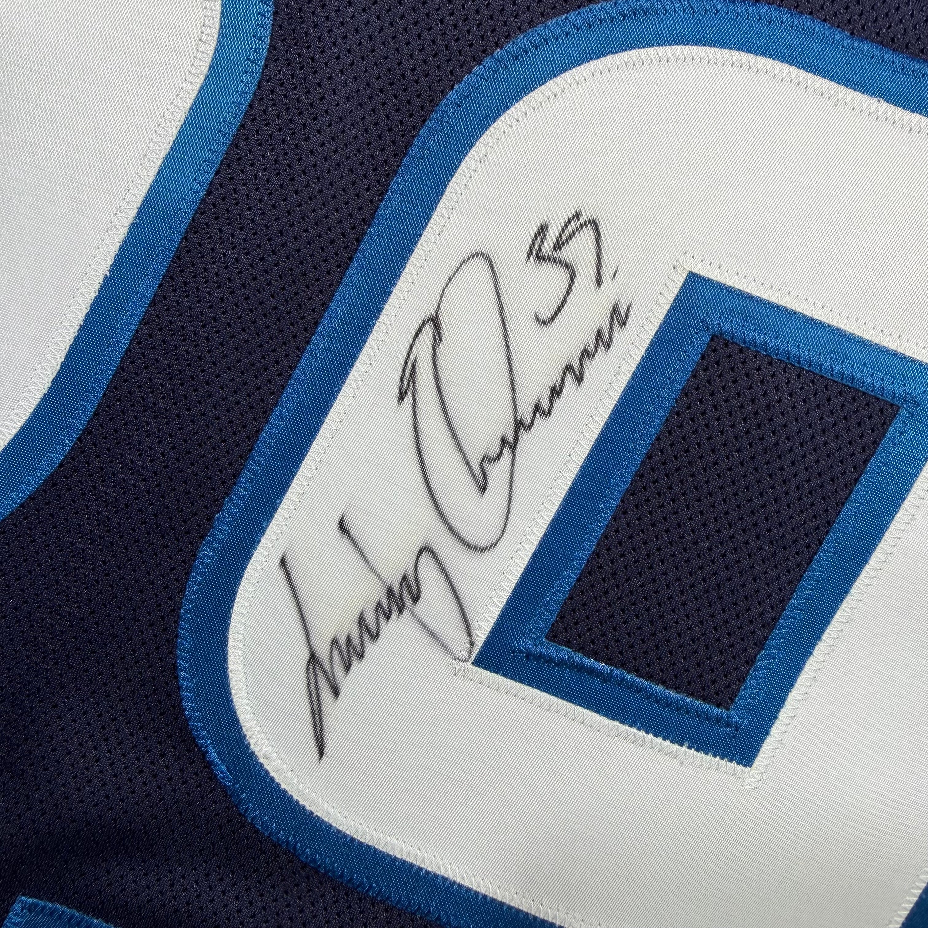 Tobias Enstrom Winnipeg Jets Signed MIC Reebok Authentic NHL Jersey - 52/Large
