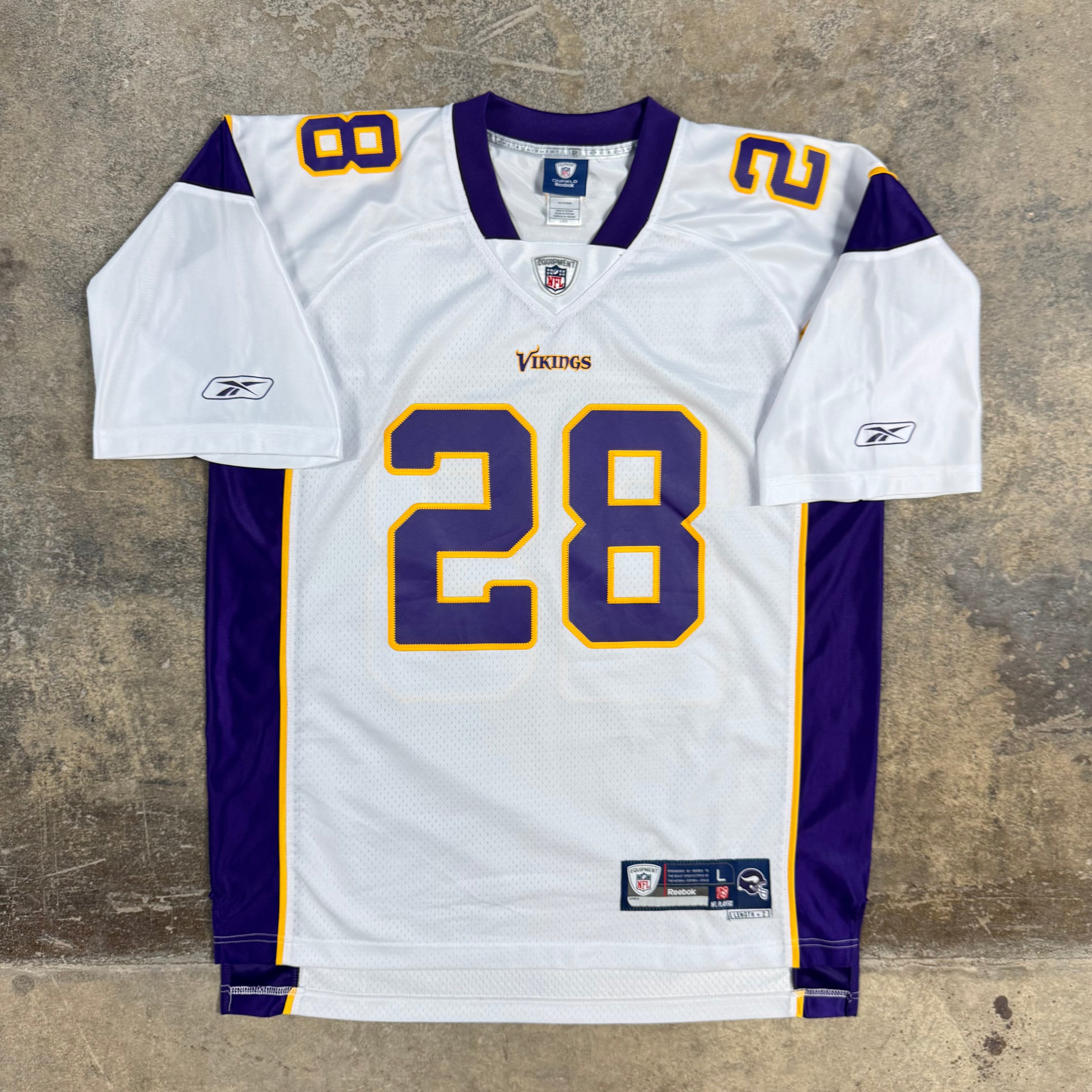 Adrian Peterson Minnesota Vikings Vintage Reebok Premier NFL Jersey Size Large