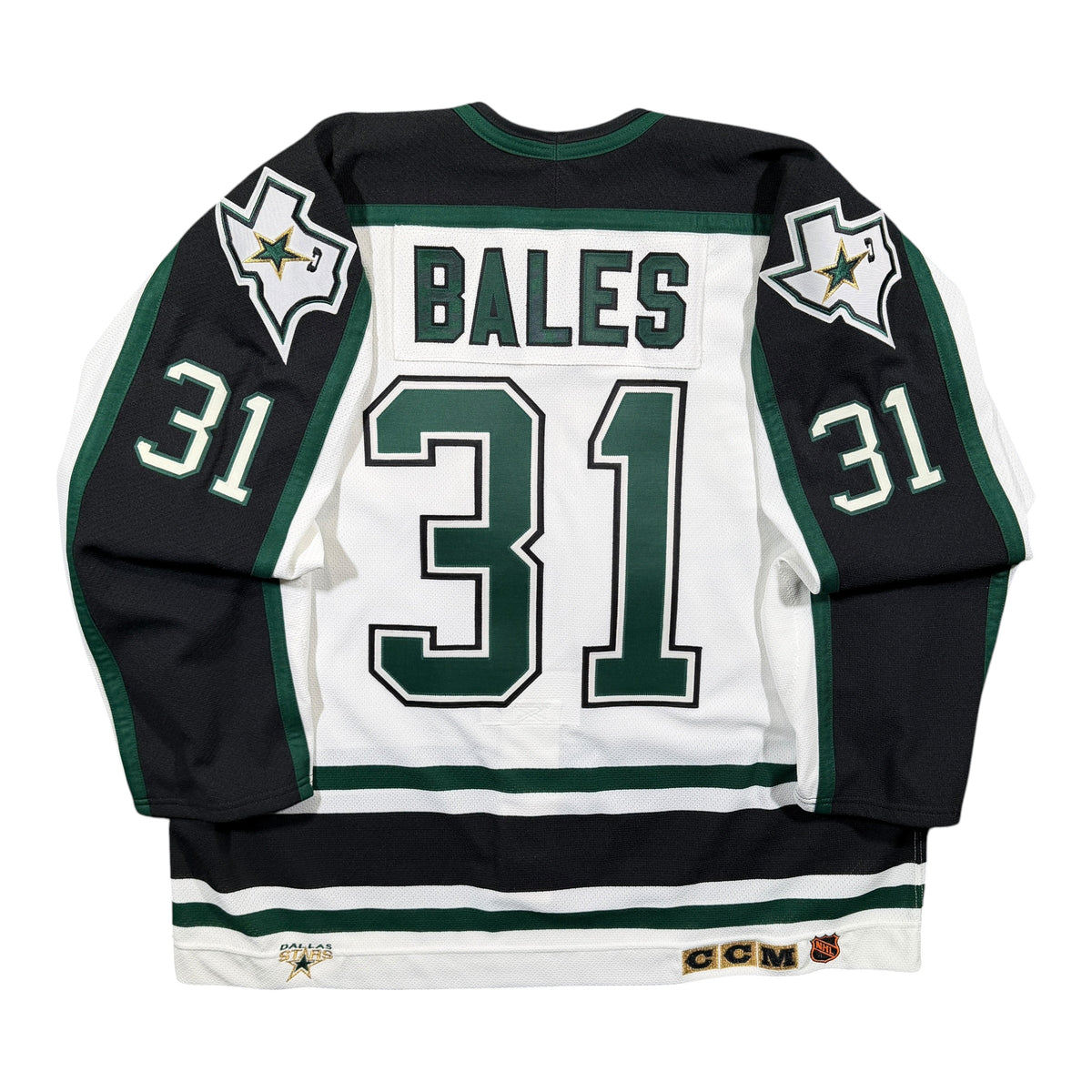 Mike Bales Dallas Stars 1998/99 Game Issued CCM NHL Jersey - 58G