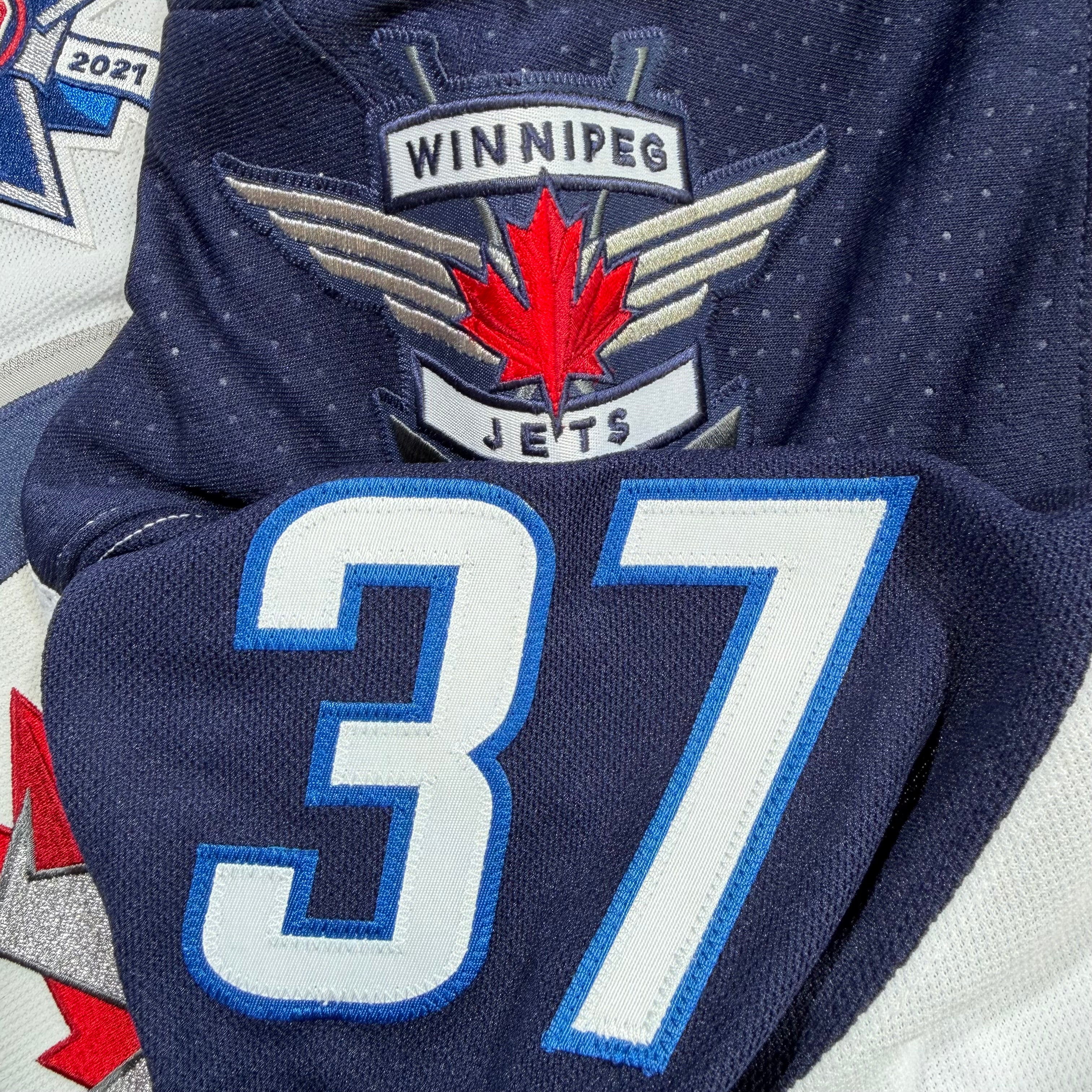 Connor Hellebuyck Winnipeg Jets Adidas NHL Jersey - 50/Medium