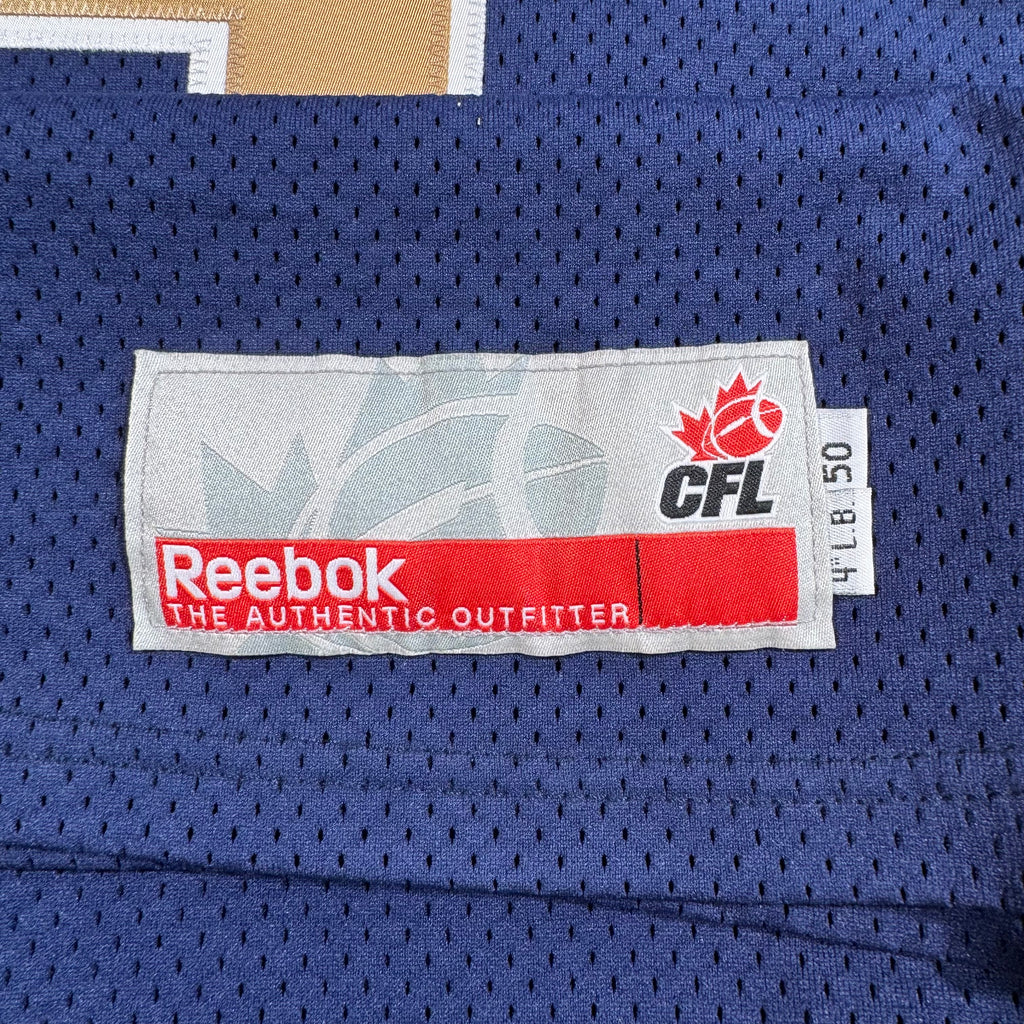 Drew Willy Winnipeg Blue Bombers Team Issued Signed Reebok CFL Jersey
