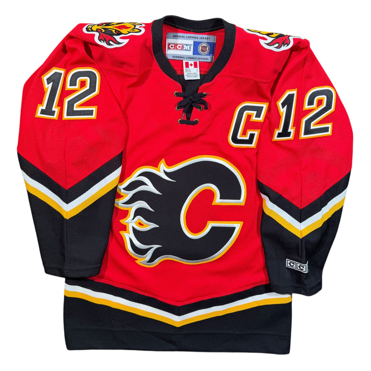 Jarome Iginla Calgary Flames Vintage CCM NHL Jersey - Small