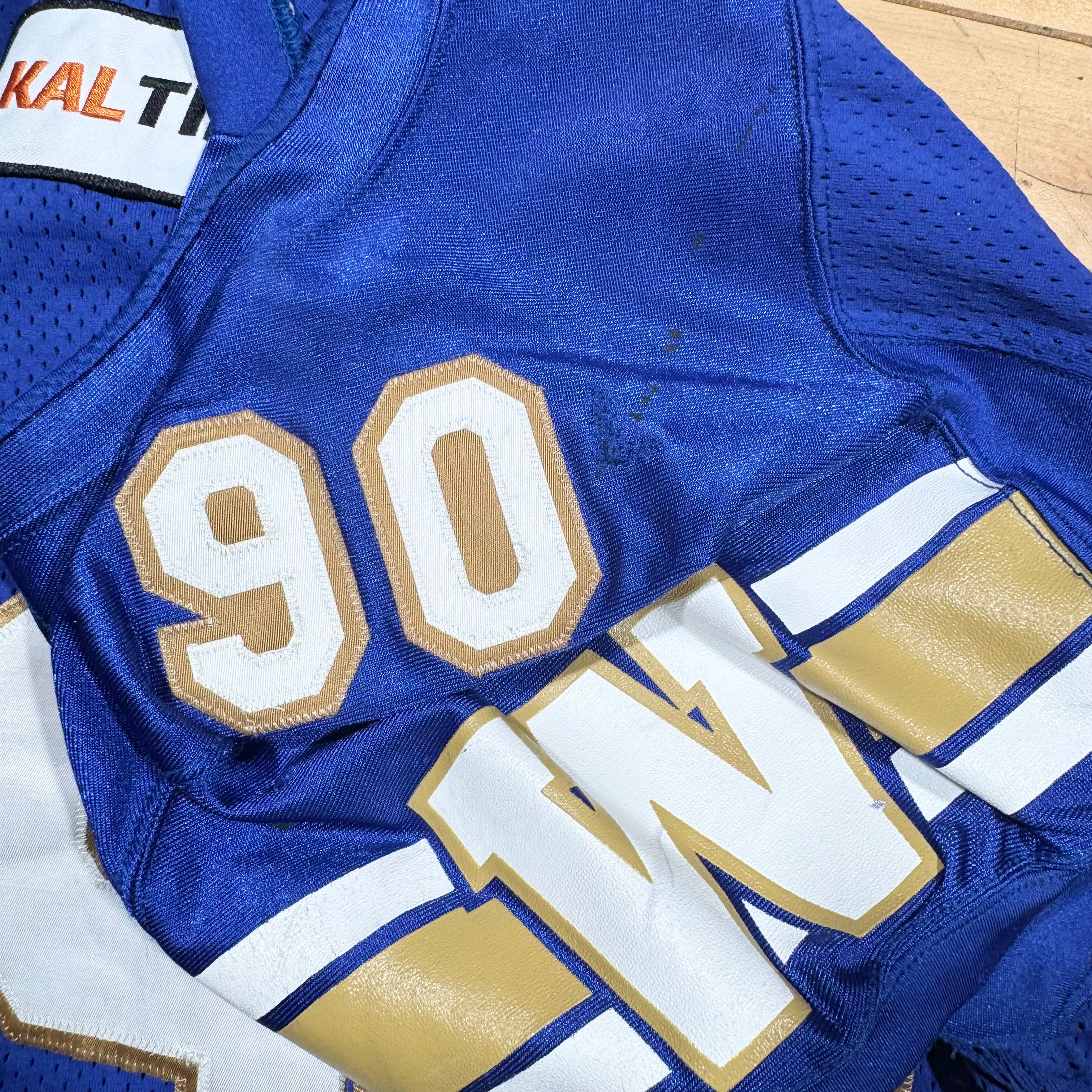 Alex McCalister Winnipeg Blue Bombers 2018 Game Worn Adidas CFL Jersey Size 44
