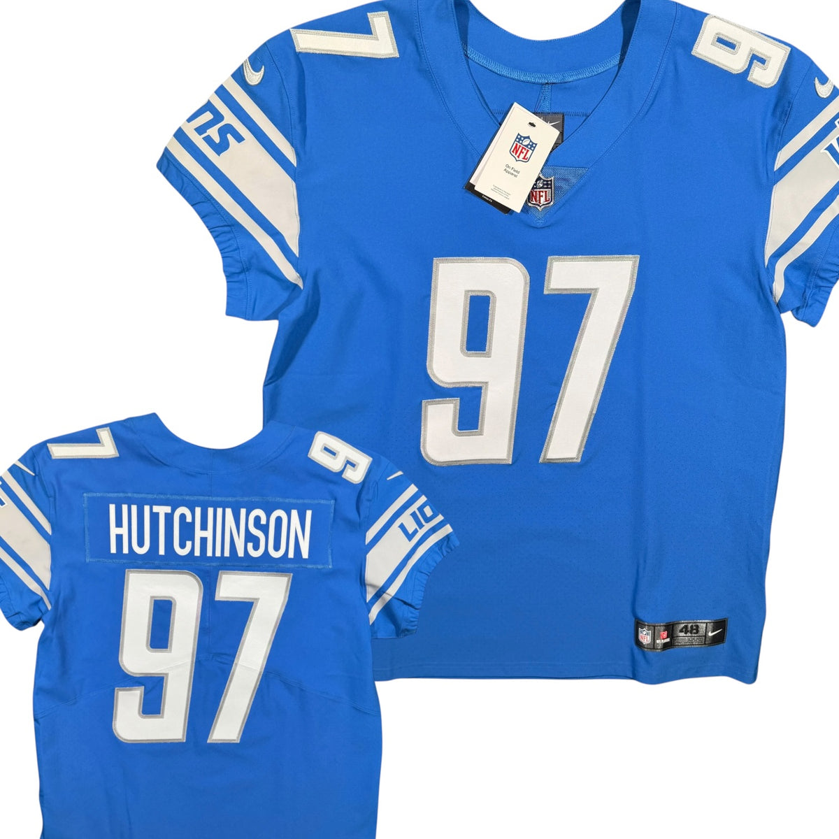 Aiden Hutchinson Detroit Lions Nike Vapor Elite Authentic NFL Jersey - 48/XL