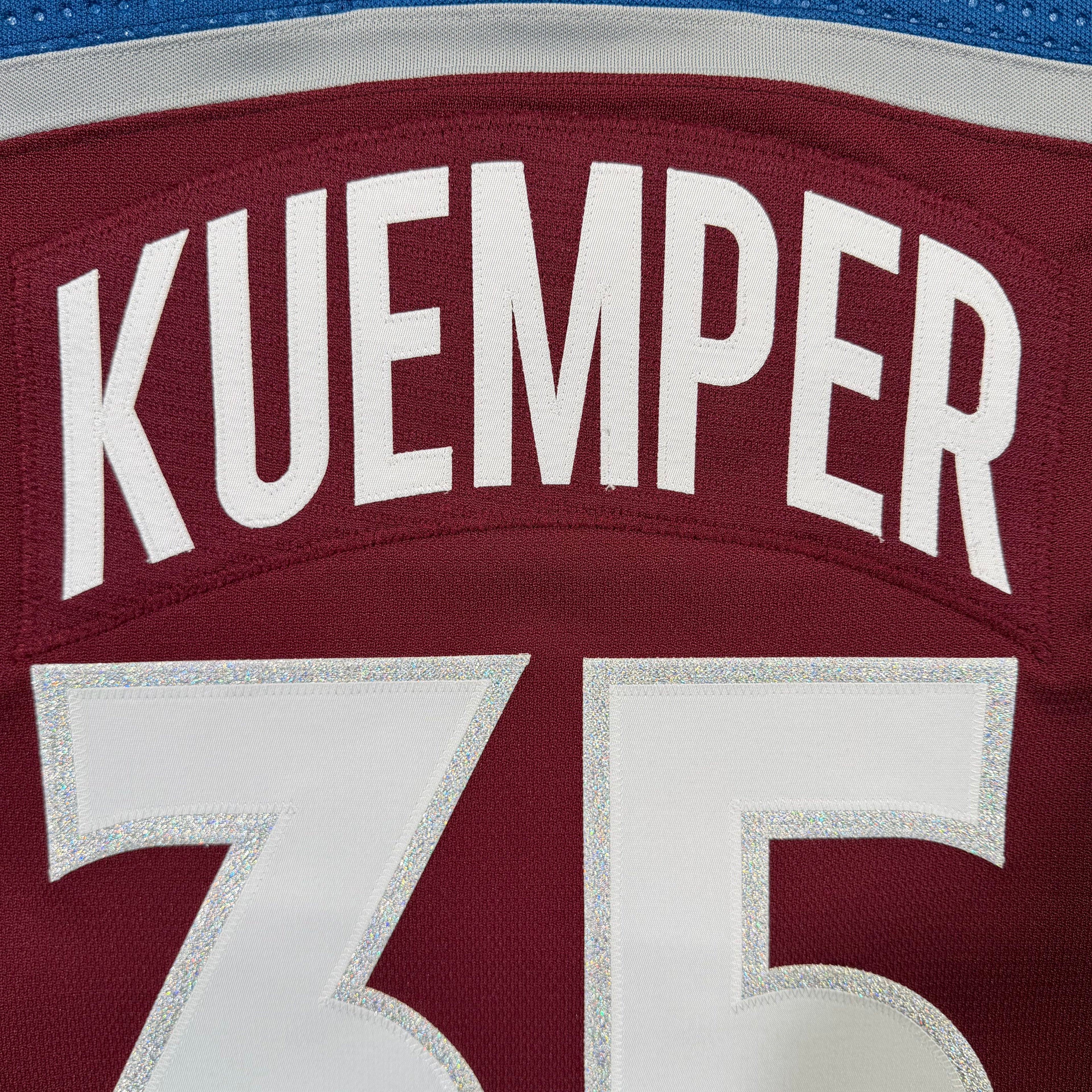 Darcy Kuemper Colorado Avalanche Adidas MIC Team Issued NHL Jersey - 58G