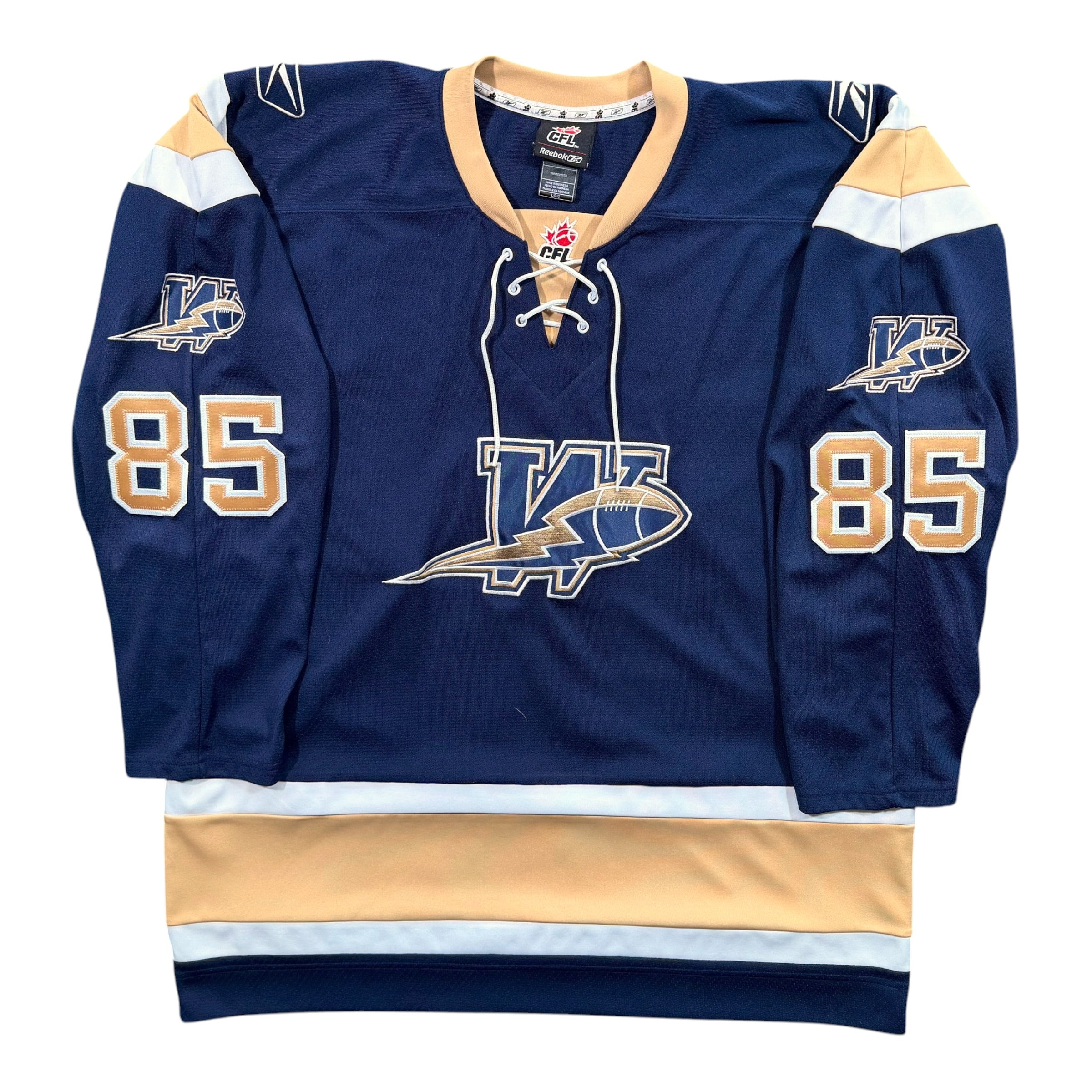 Milt Stegall Winnipeg Blue Bombers Vintage Hockey Reebok CFL Jersey - Large
