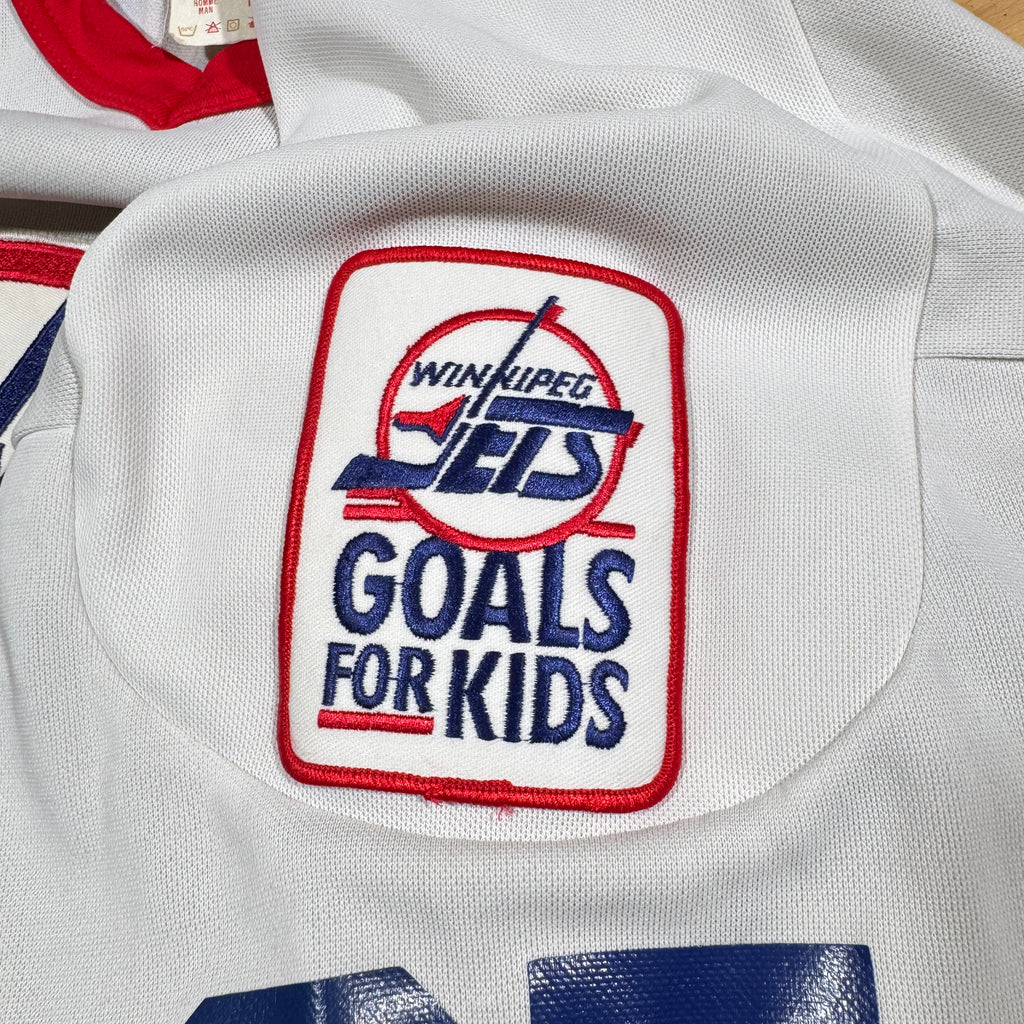 Thomas Steen Winnipeg Jets Signed CCM NHL Hockey Jersey Size XL