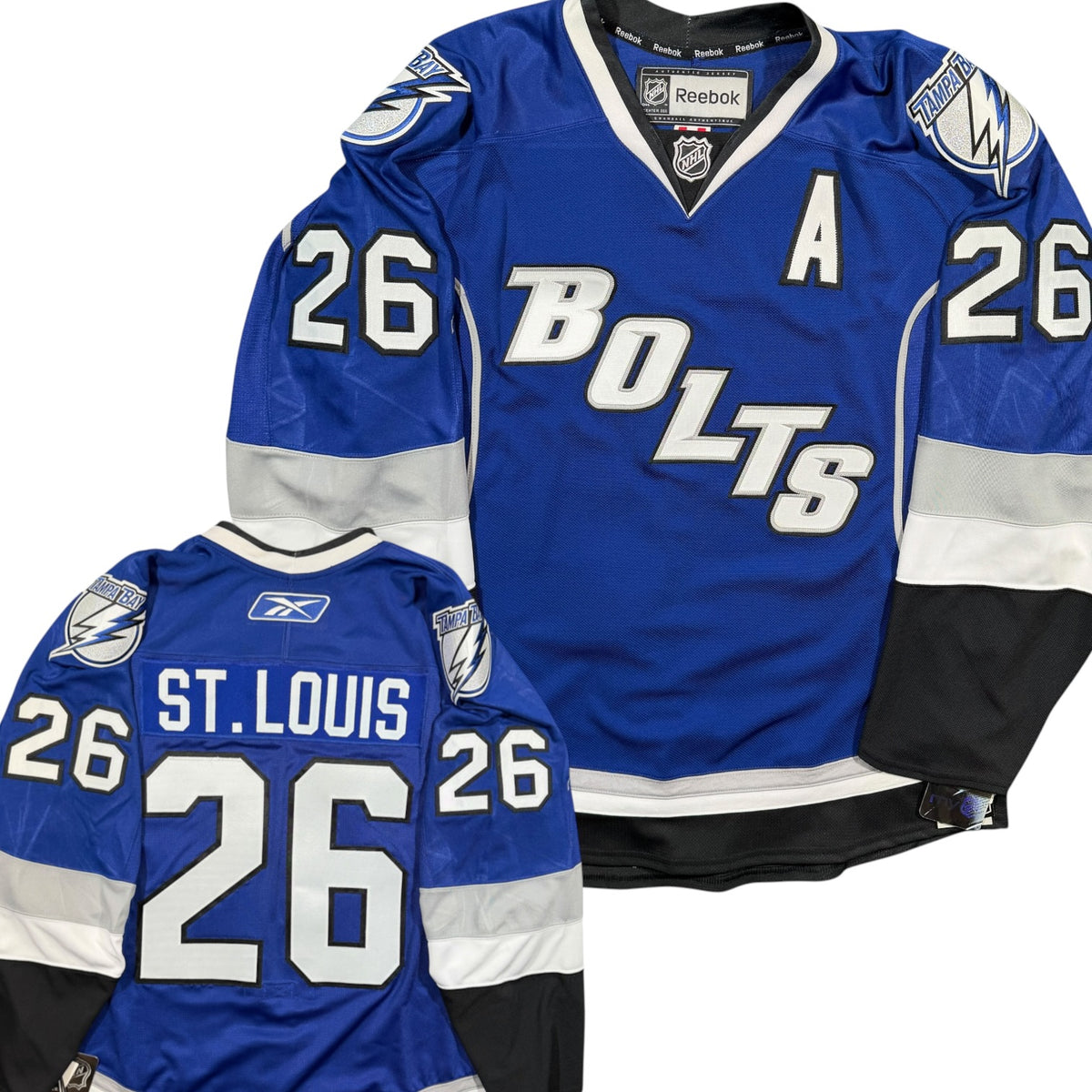 Martin St. Louis Tampa Bay Lightning Alternate Reebok MIC NHL Jersey - 54/XL