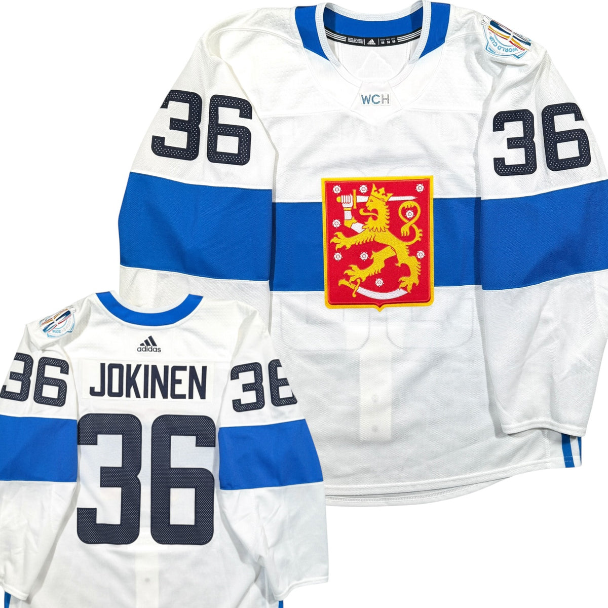 Olli Jokinen Team Finland 2016 WCOH Authentic Adidas MIC Jersey - 56/XXL