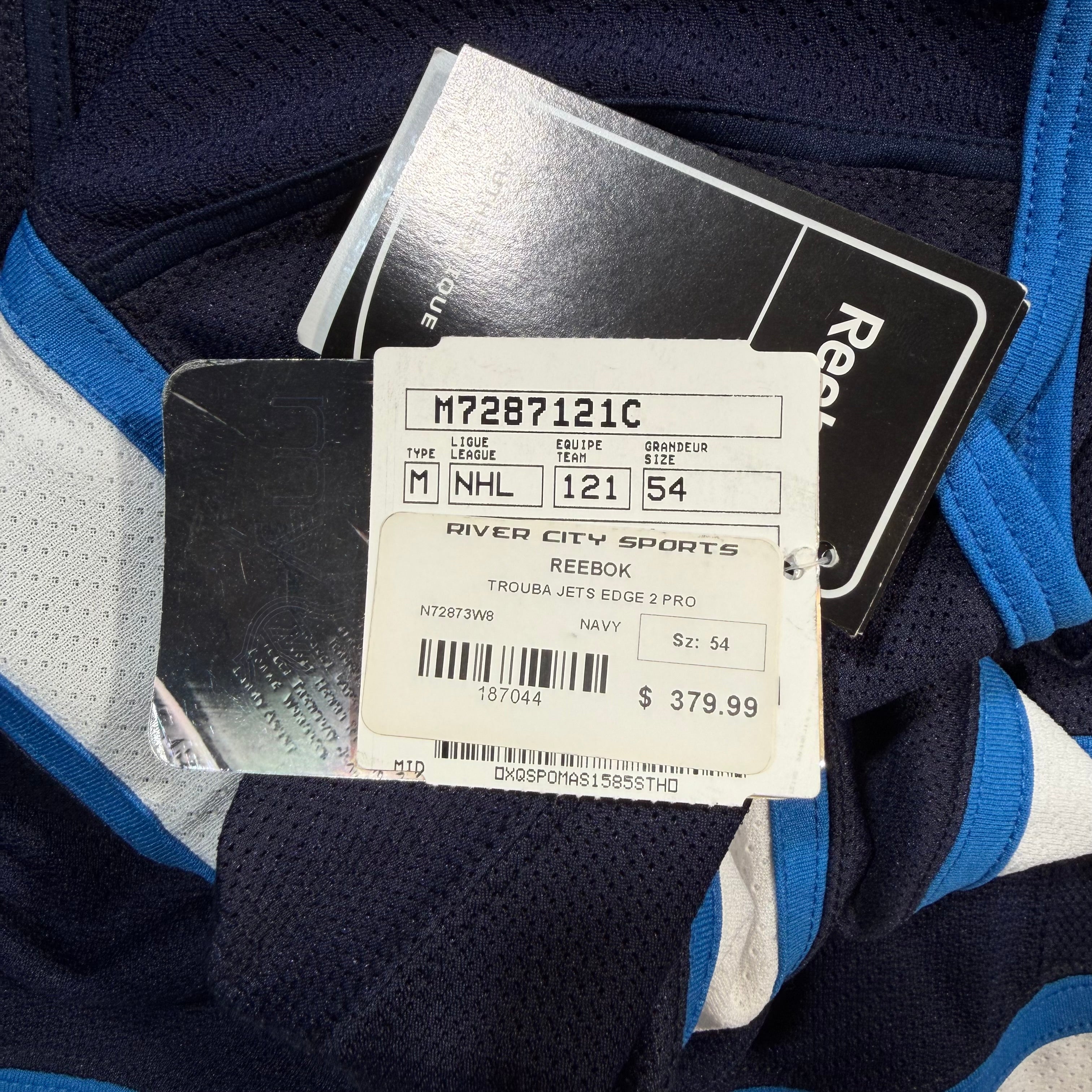 Jacob Trouba Winnipeg Jets MIC Reebok Authentic NHL Jersey - 54/XL