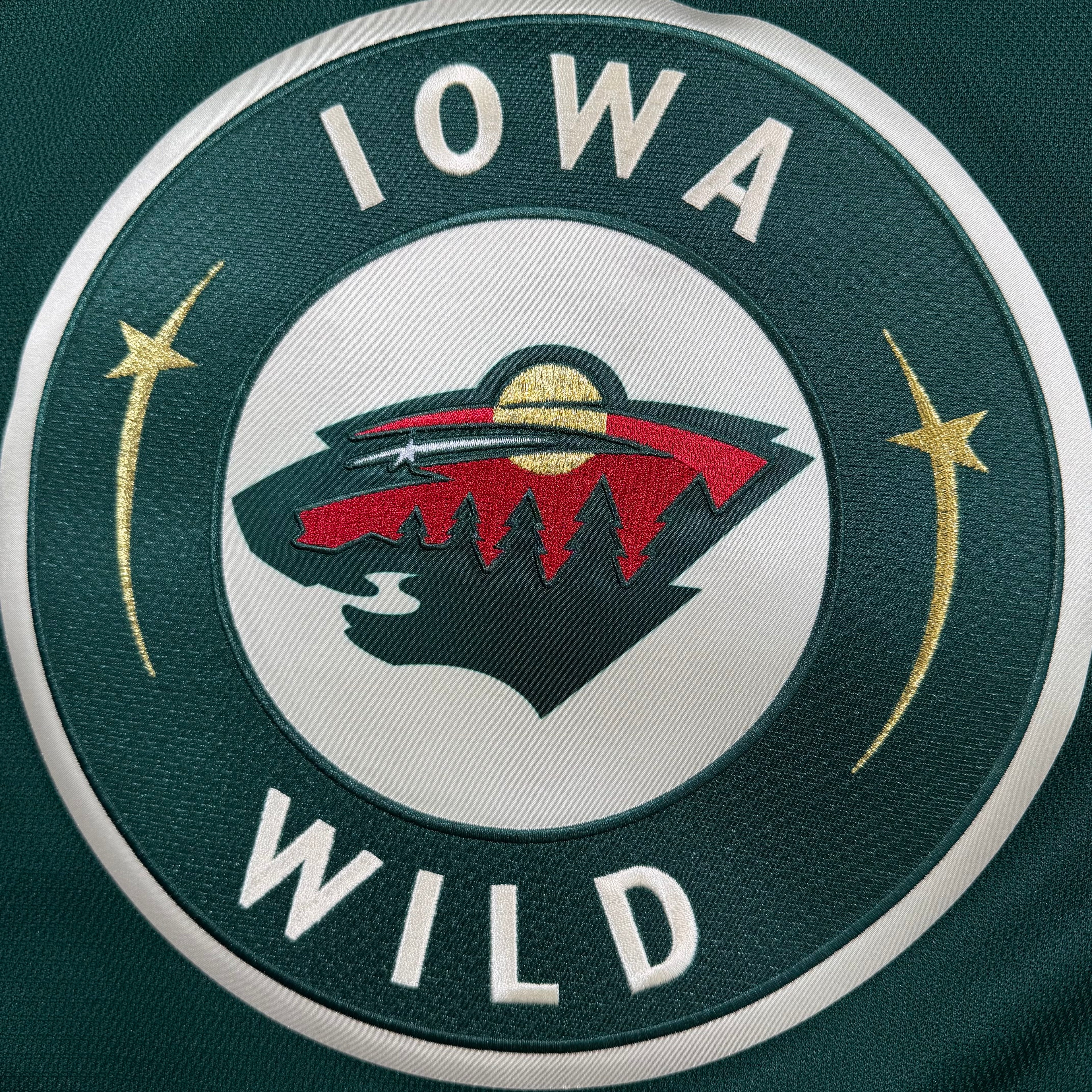 Carson Lambos Iowa Wild CCM AHL Hockey Jersey - Large