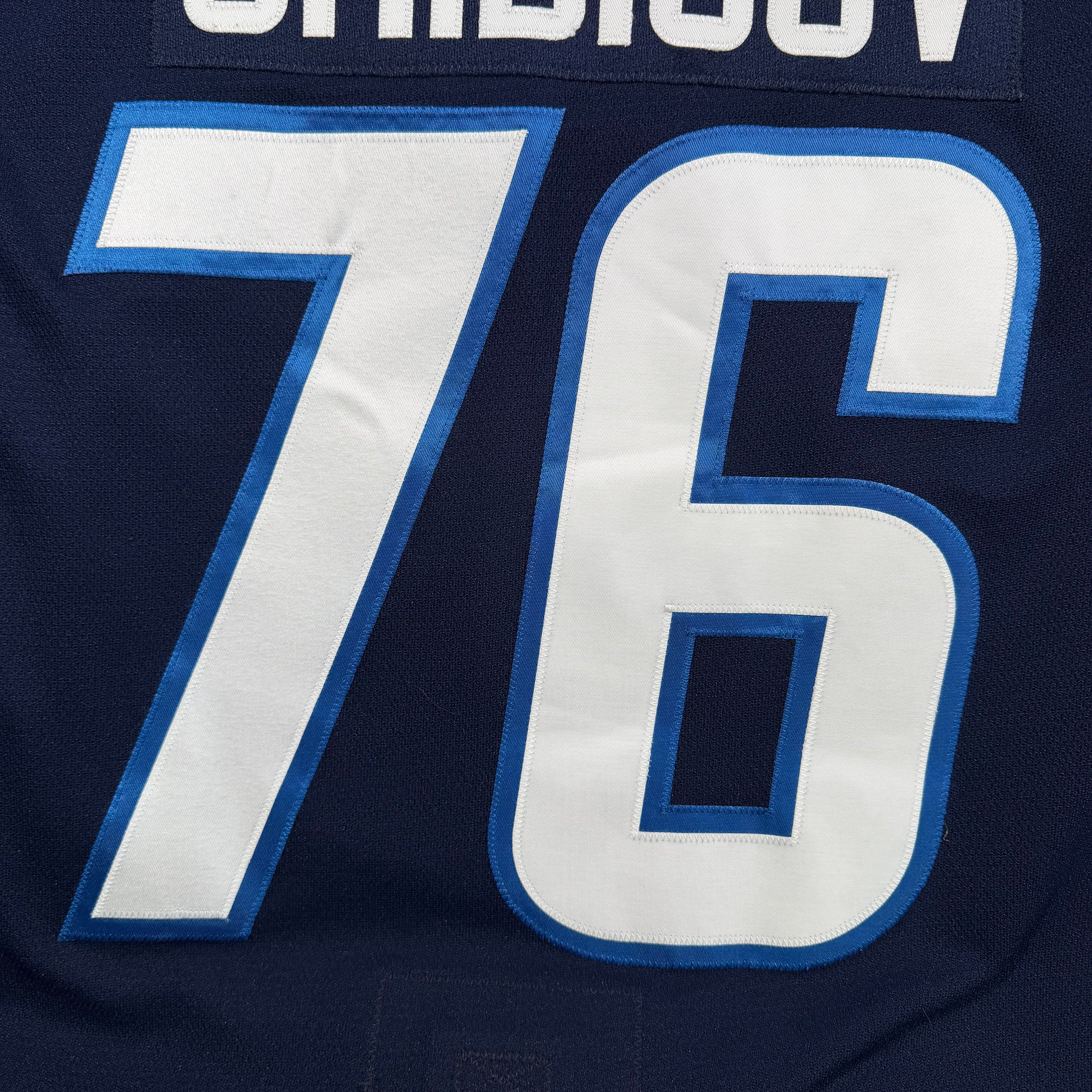 Andrei Chibisov Winnipeg Jets 2020/21 Game Issued Adidas MIC NHL Jersey - 56/XXL