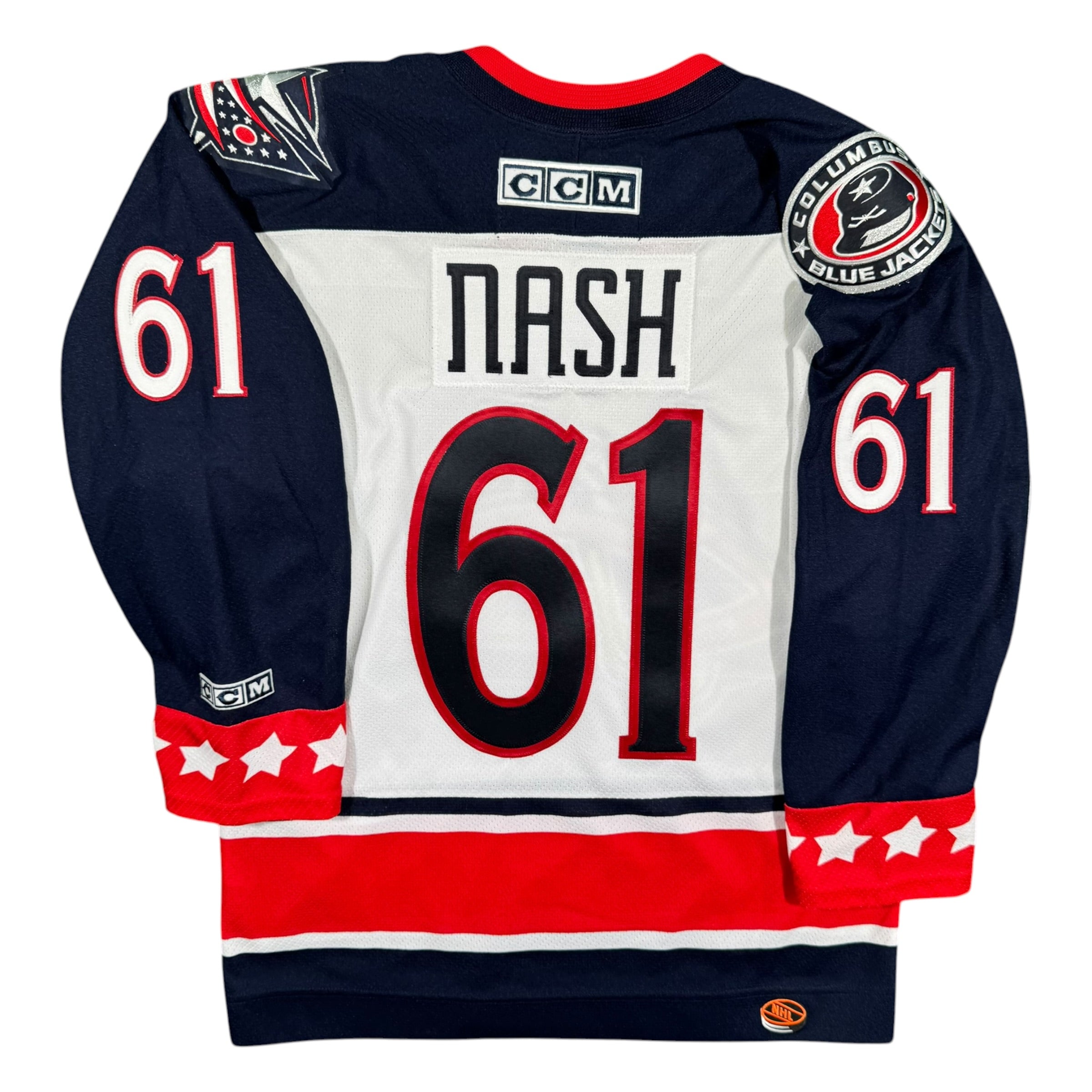 Rick Nash Columbus Blue Jackets Vintage CCM NHL Jersey Size Small