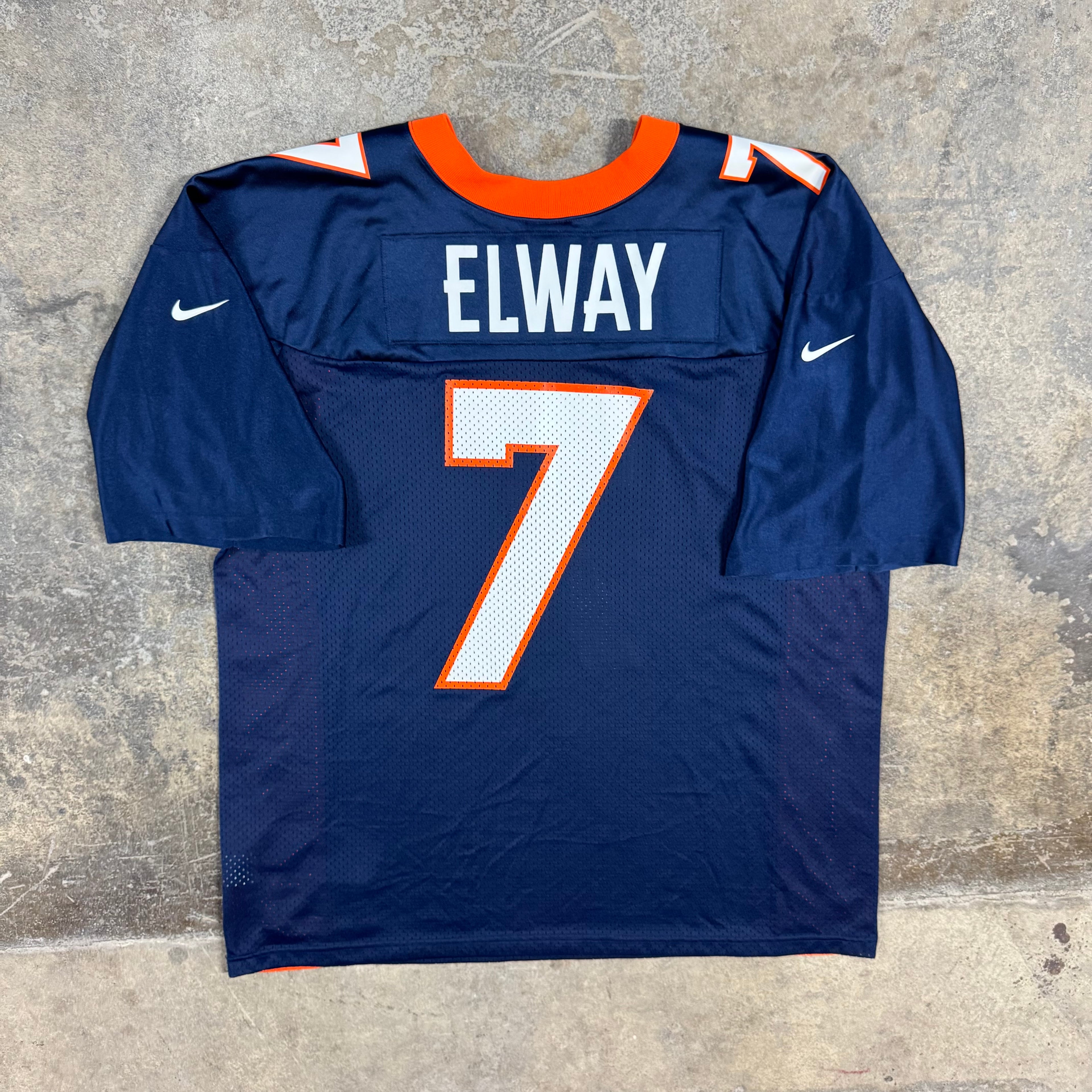 John Elway Denver Broncos Vintage Nike NFL Jersey Size Large