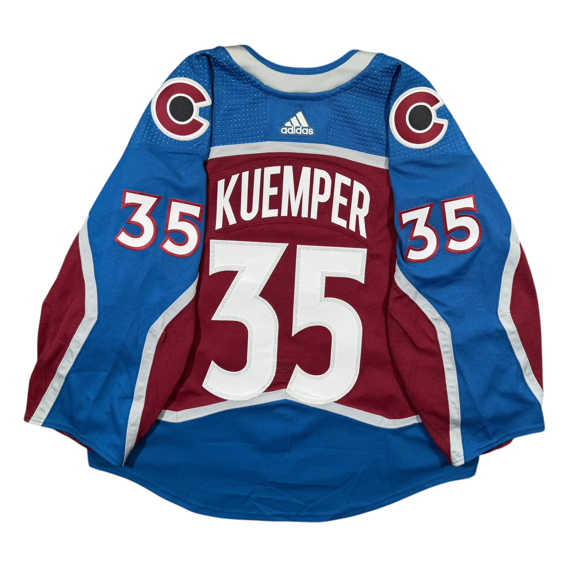 Darcy Kuemper Colorado Avalanche Adidas MIC Team Issued NHL Jersey - 58G
