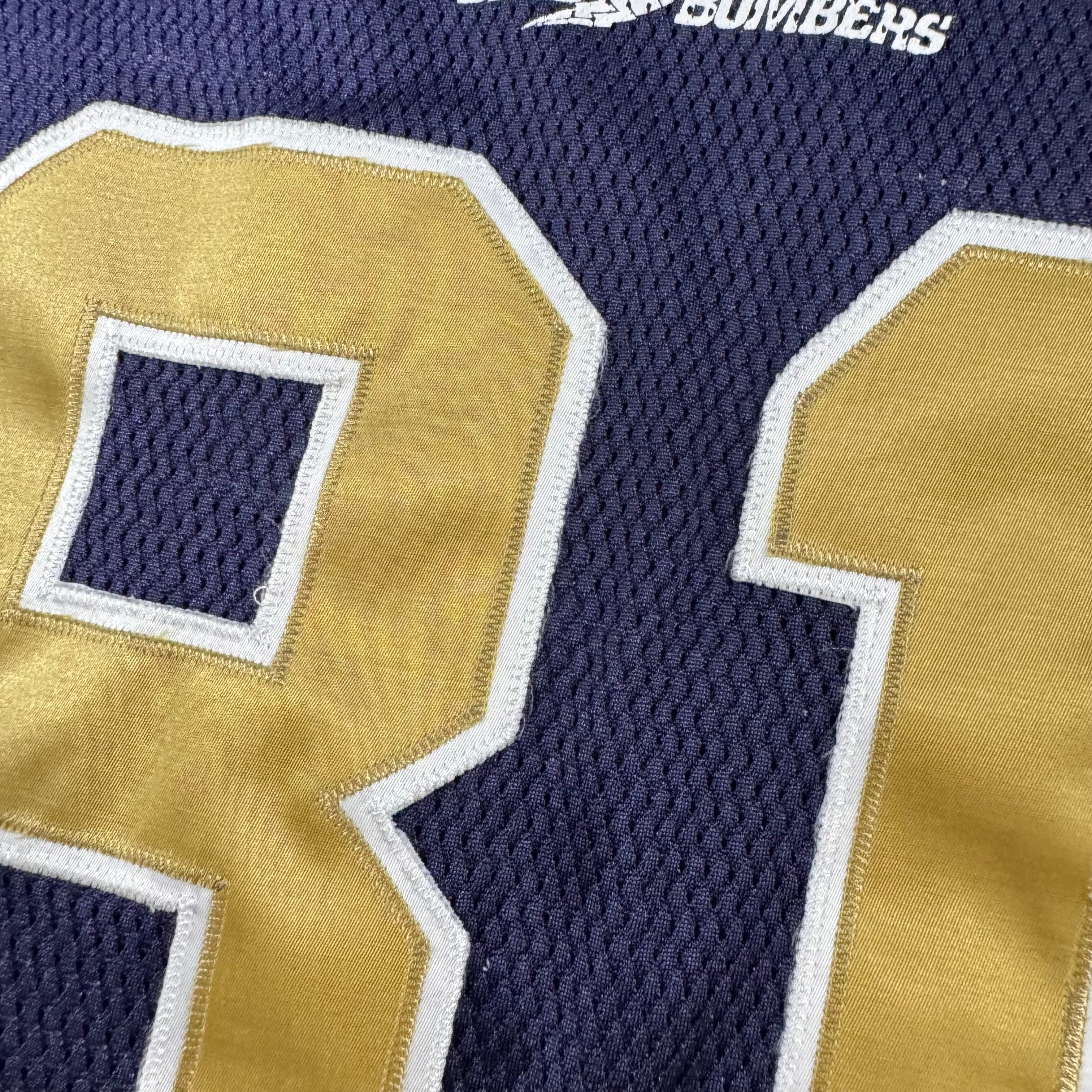 Romby Bryant Winnipeg Blue Bombers Vintage Reebok CFL Football Jersey Size Large