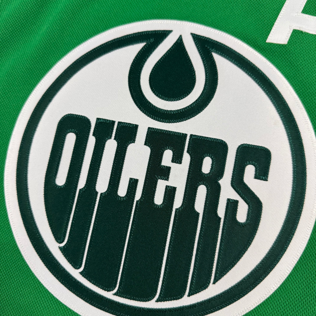 Leon Draisaitl Edmonton Oilers St. Patrick’s Day Adidas NHL Jersey Size 42 XXS