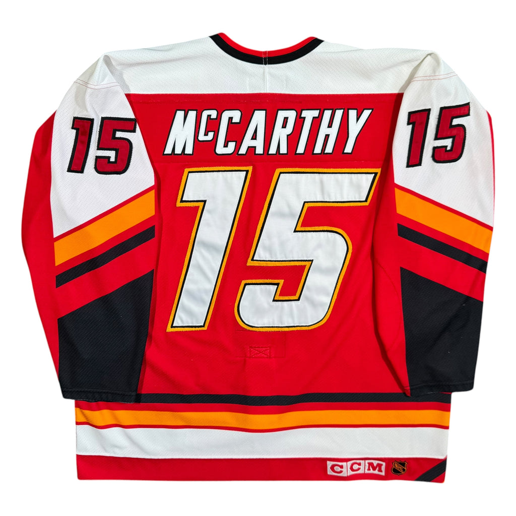 Sandy McCarthy Calgary Flames Vintage CCM Authentic MIC NHL Jersey Size 54