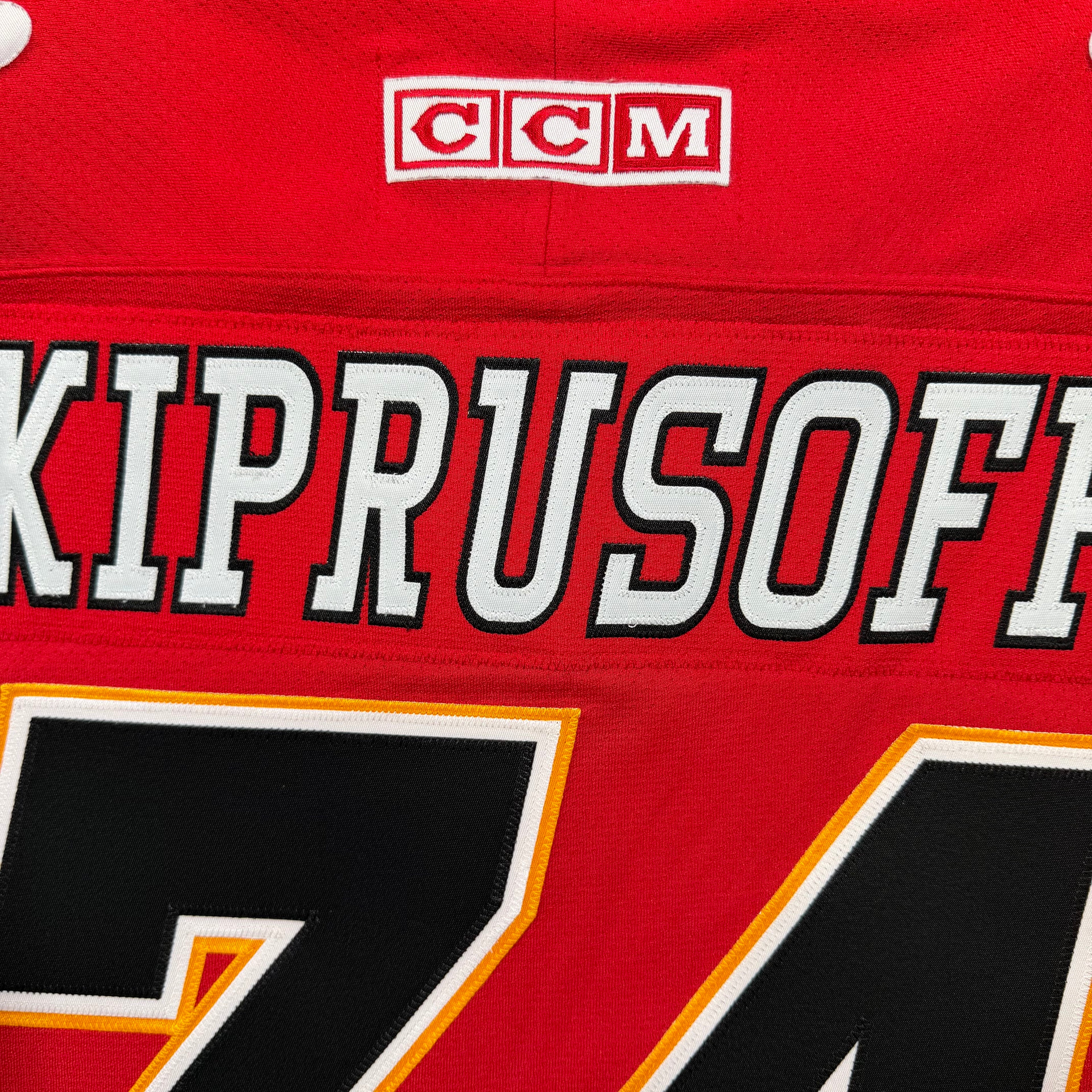Miikka Kiprusoff Calgary Flames Vintage CCM NHL Jersey - Small