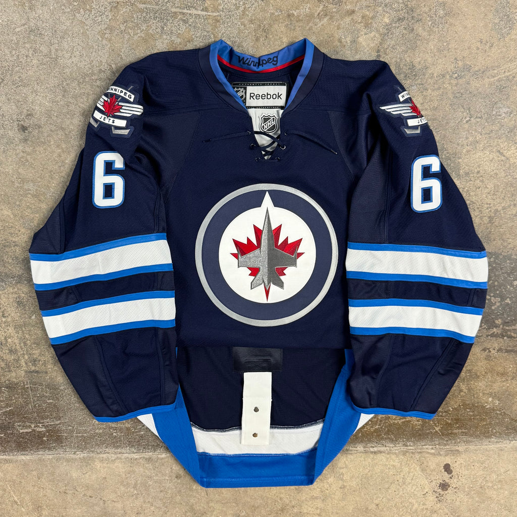 Alex Burnistrov Winnipeg Jets Signed MIC Reebok Authentic NHL Jersey Size 54 XL