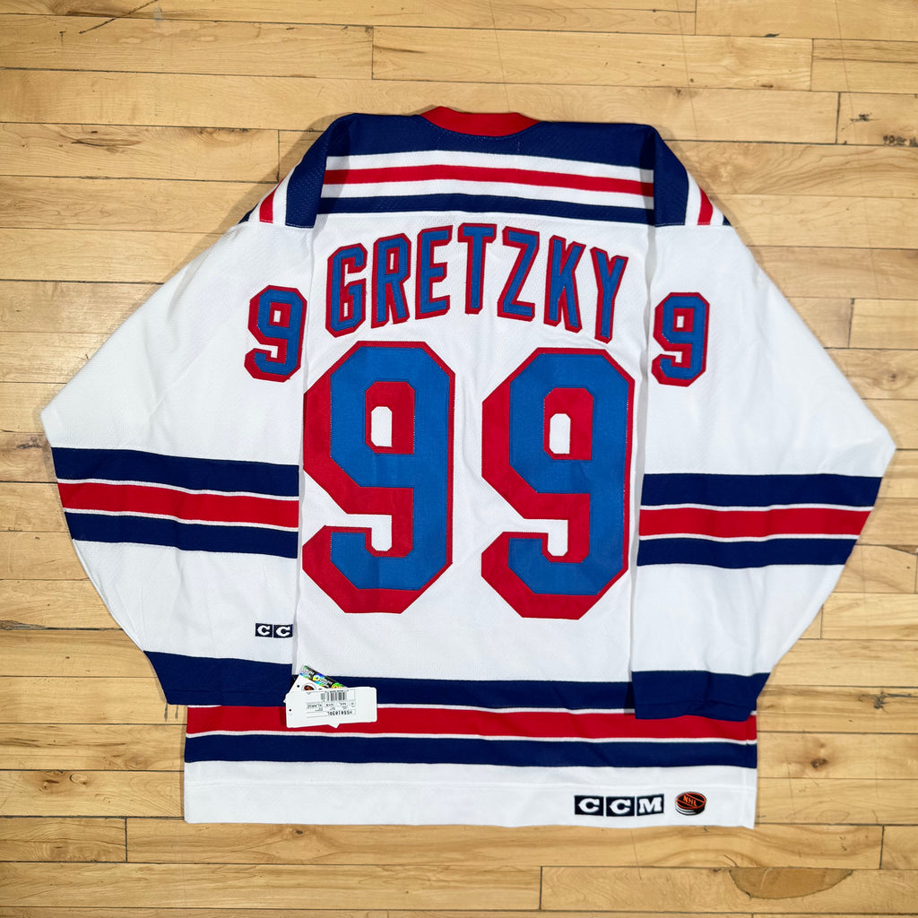 Wayne Gretzky New York Rangers Vintage CCM NHL Hockey Jersey Size XL NEW