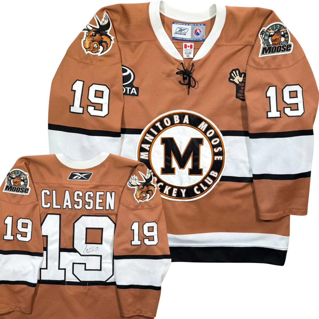 Greg Classen Manitoba Moose Old Time Hockey Night 2007/08 Game Issued AHL Jersey