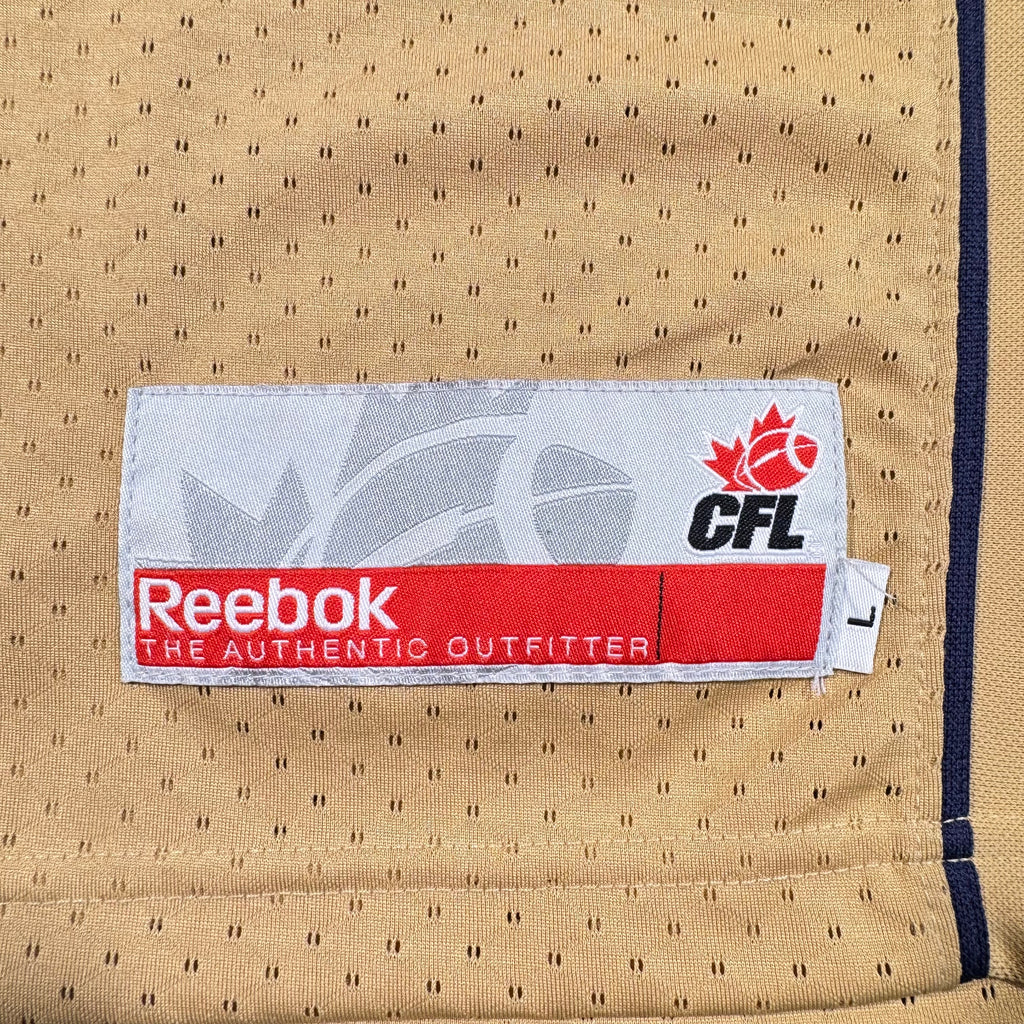 Jovon Johnson Winnipeg Blue Bombers Signed Reebok CFL Jersey Size Large