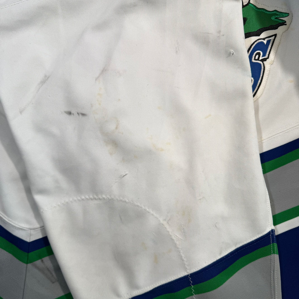 Myles Rumsey Swift Current Broncos Game Worn Reebok WHL Jersey