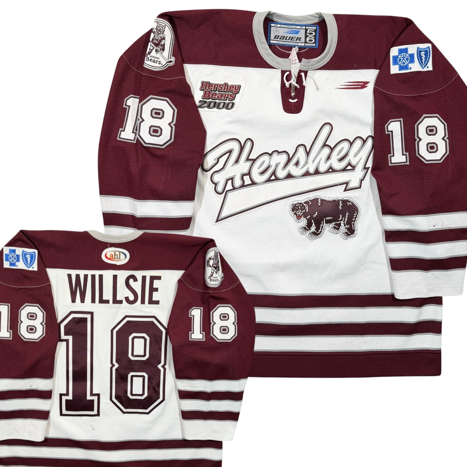 Brian Willsie Hershey Bears 1999/00 Game Worn Bauer AHL Jersey