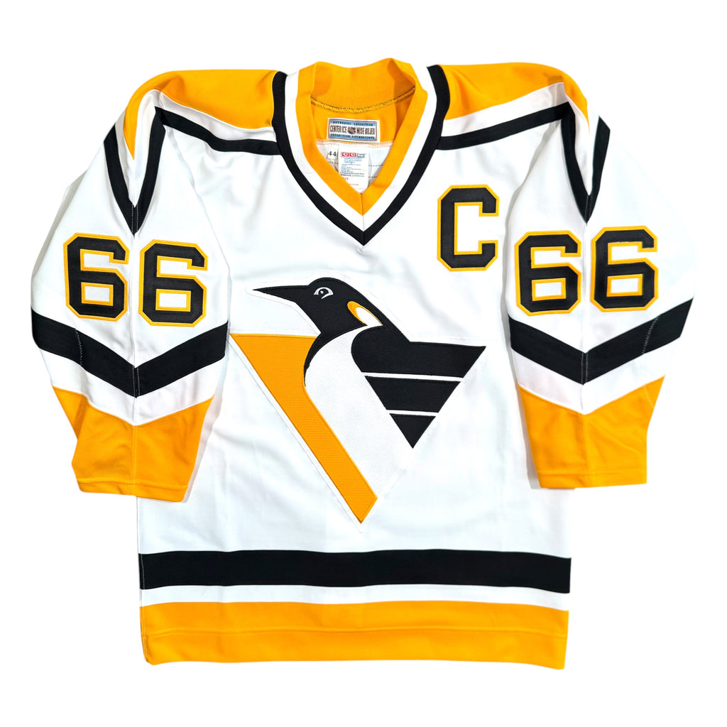 Mario Lemieux Pittsburgh Penguins Vintage Authentic MIC CCM NHL Jersey - 44/M