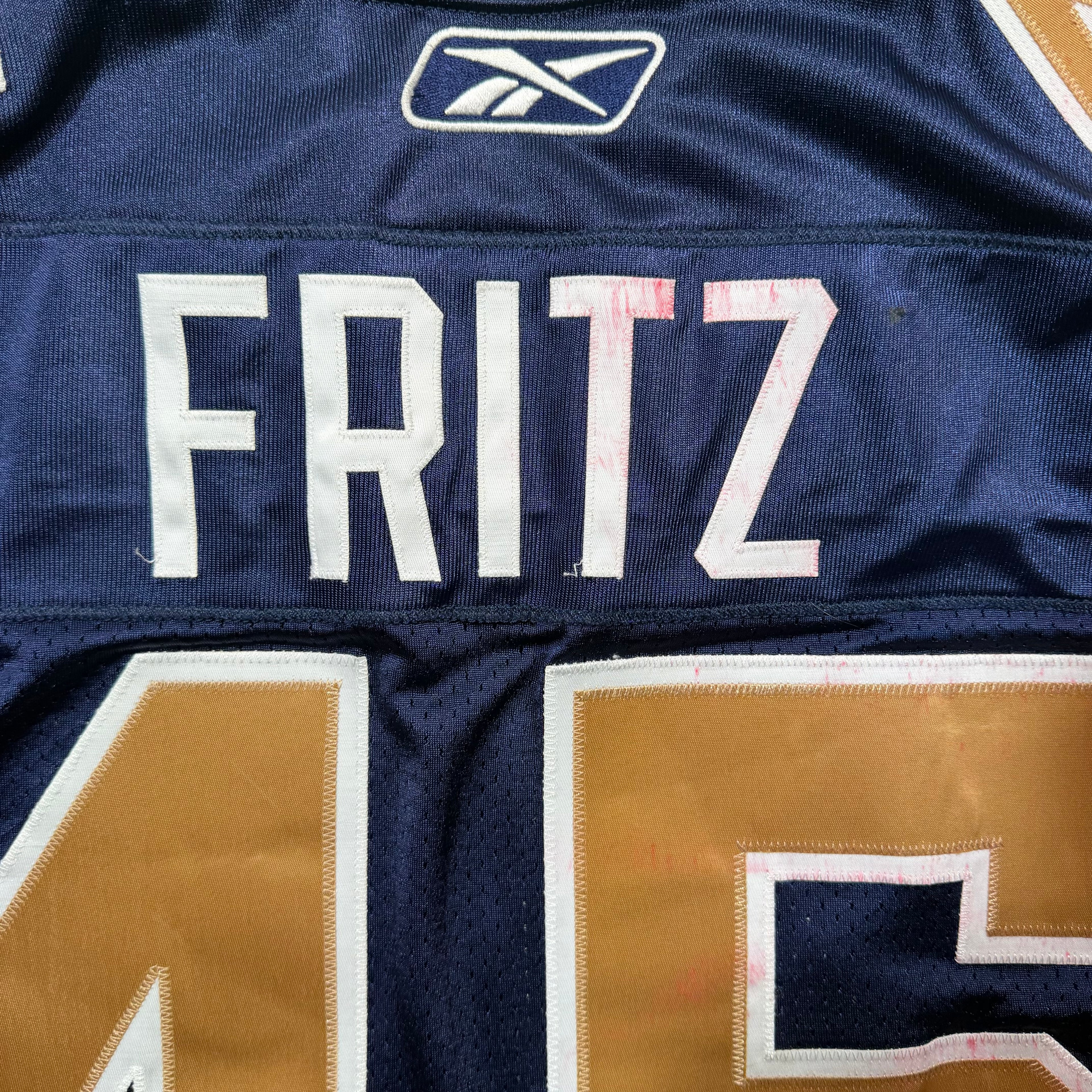 Rodney Fritz Winnipeg Blue Bombers 2011 Game Worn Reebok CFL Jersey