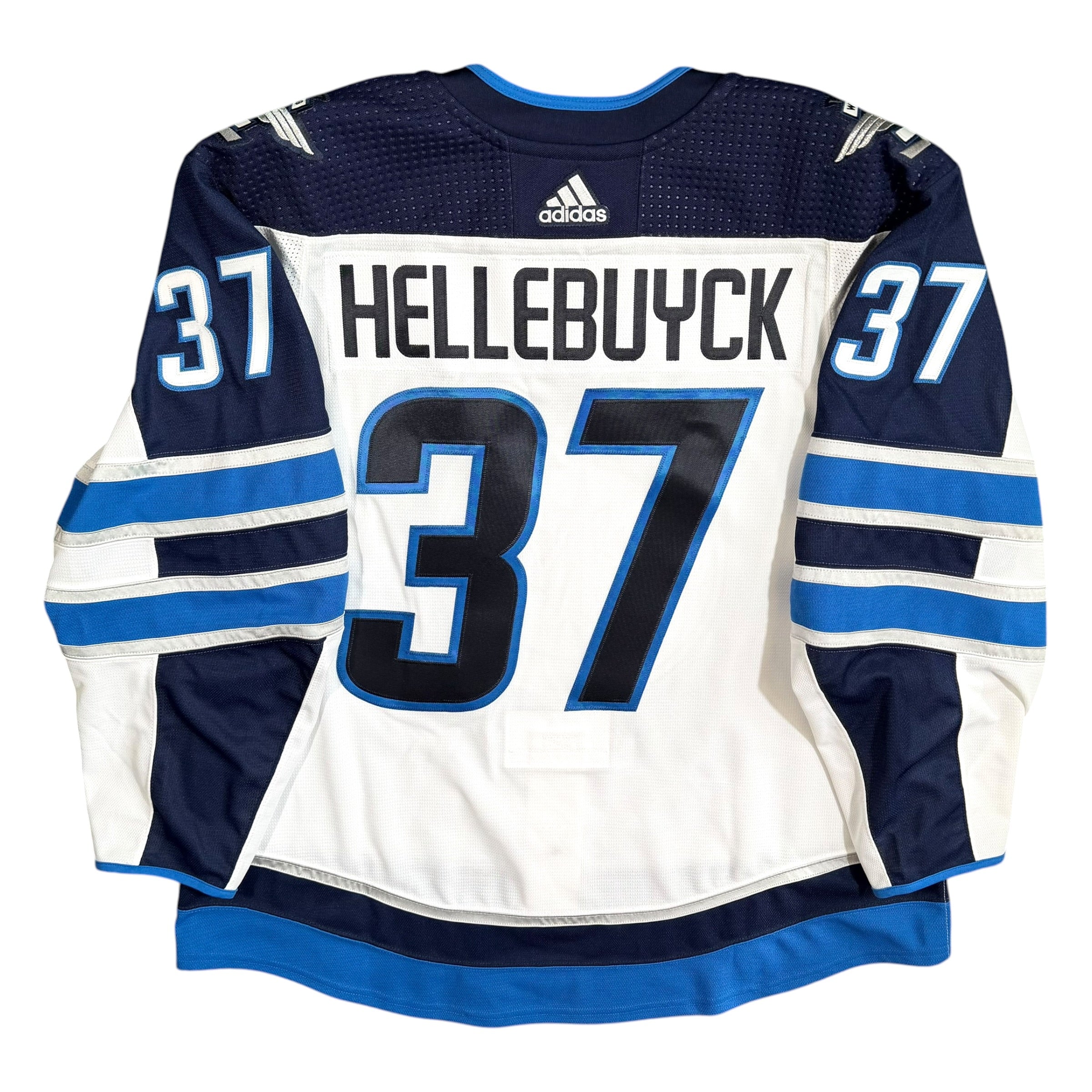 Connor Hellebuyck Winnipeg Jets Adidas MIC Authentic NHL Jersey - 58+