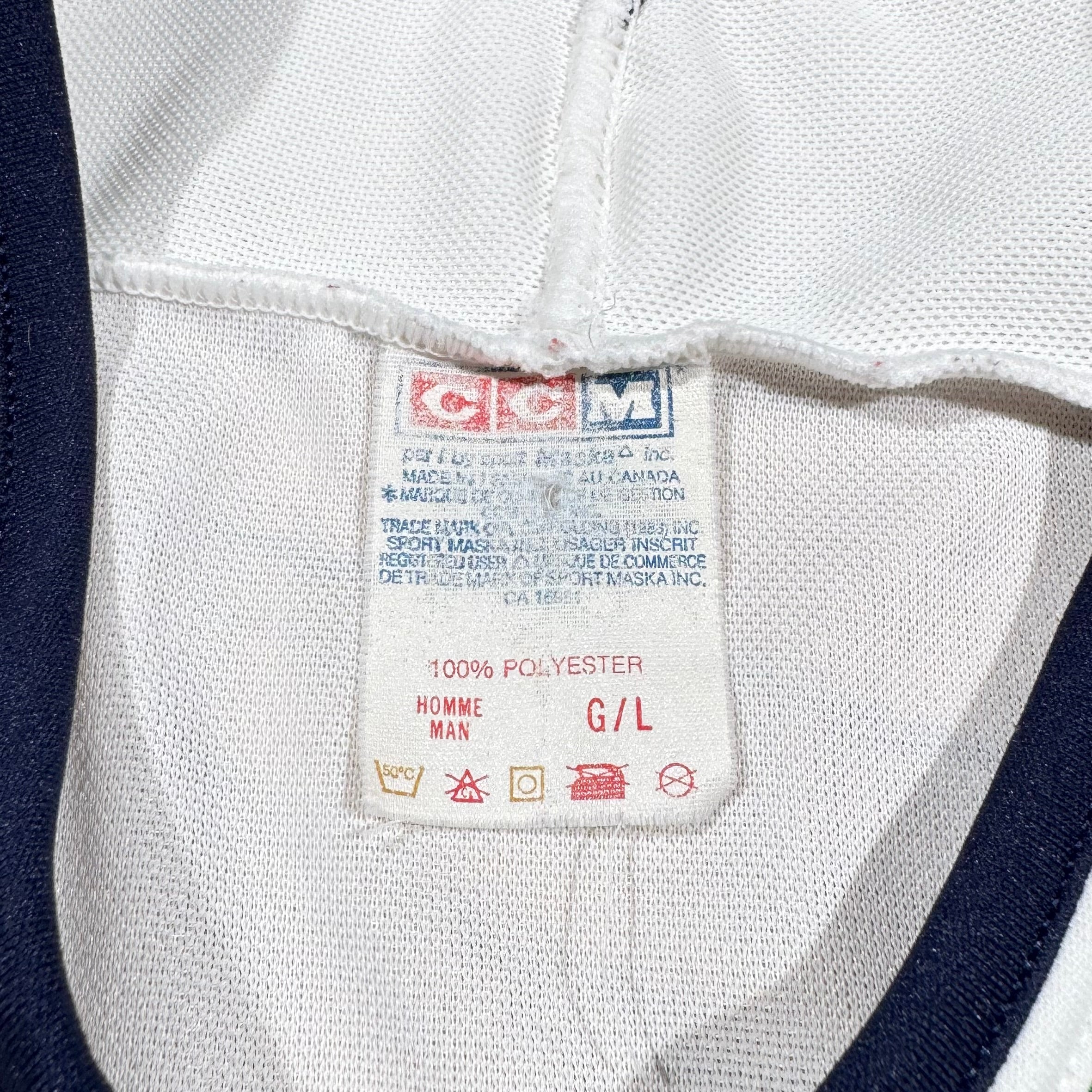 Hartford Whalers Vintage CCM NHL Hockey Jersey Size Large