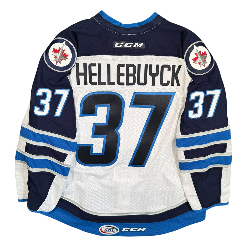 Connor Hellebuyck St. John’s IceCaps Team Issued MIC AHL CCM Jersey - 58