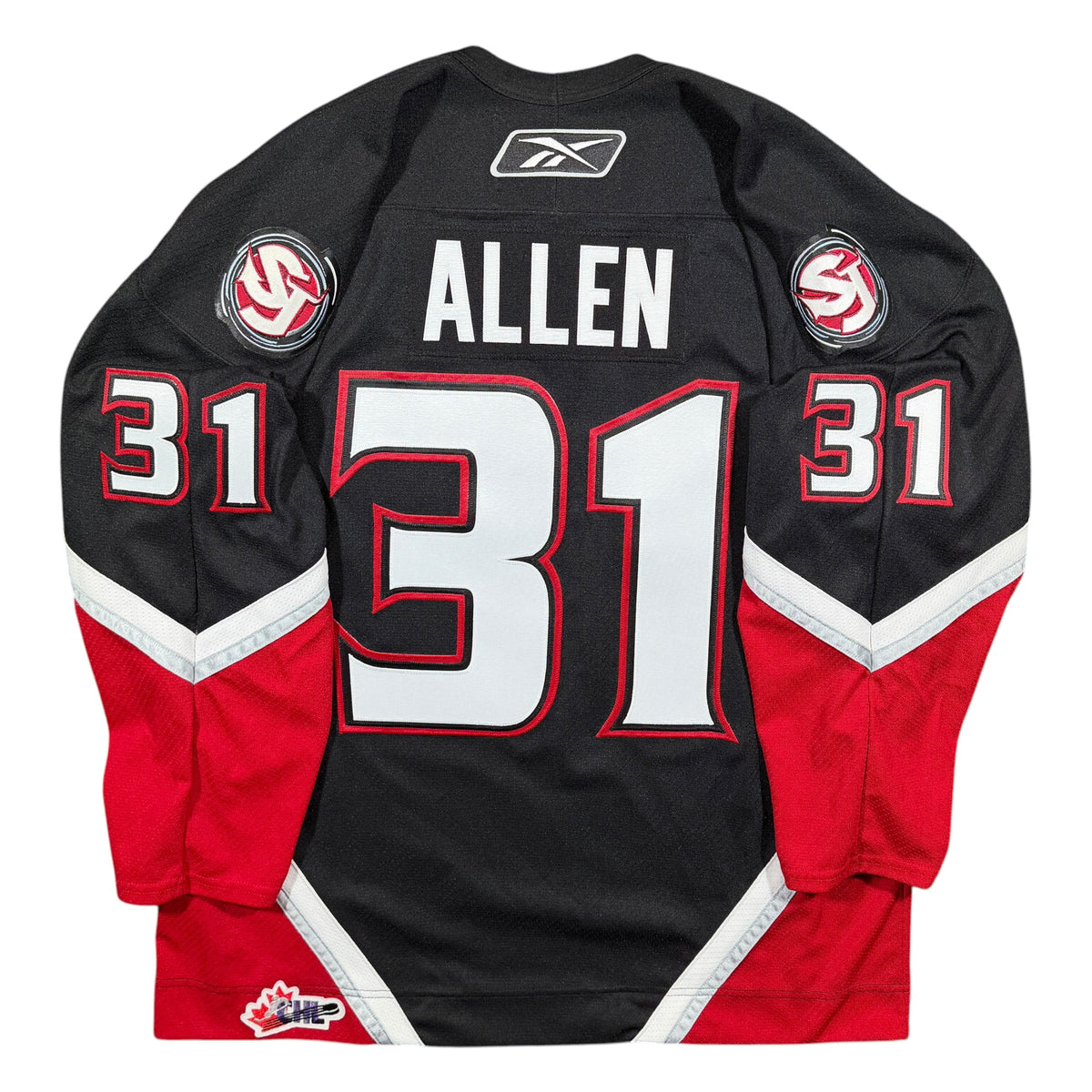 Jake Allen St. John’s Fog Devils Vintage Reebok QMJHL Jersey - Large