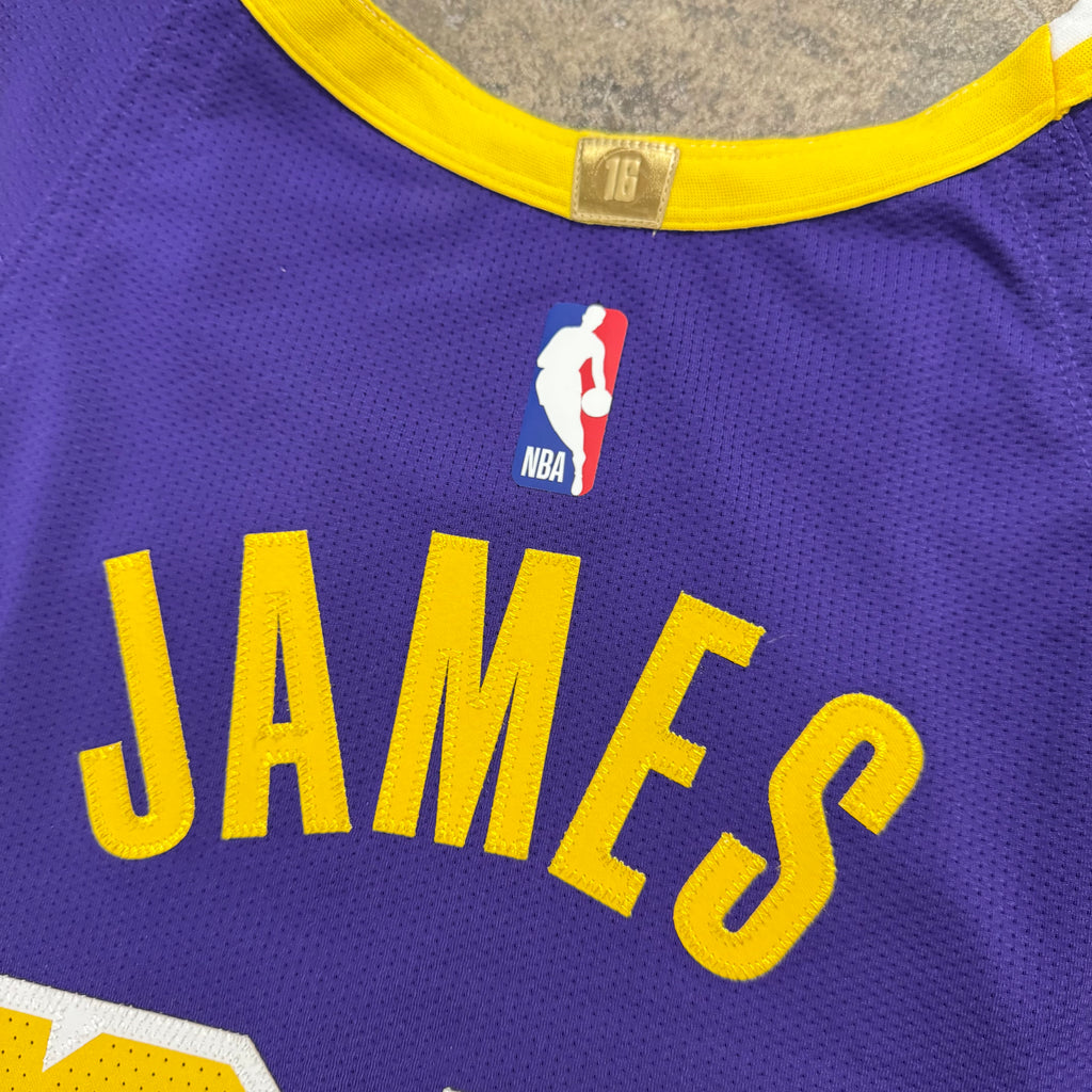 Lebron James Los Angeles Lakers Authentic Nike NBA Jersey Size 48 Large NEW