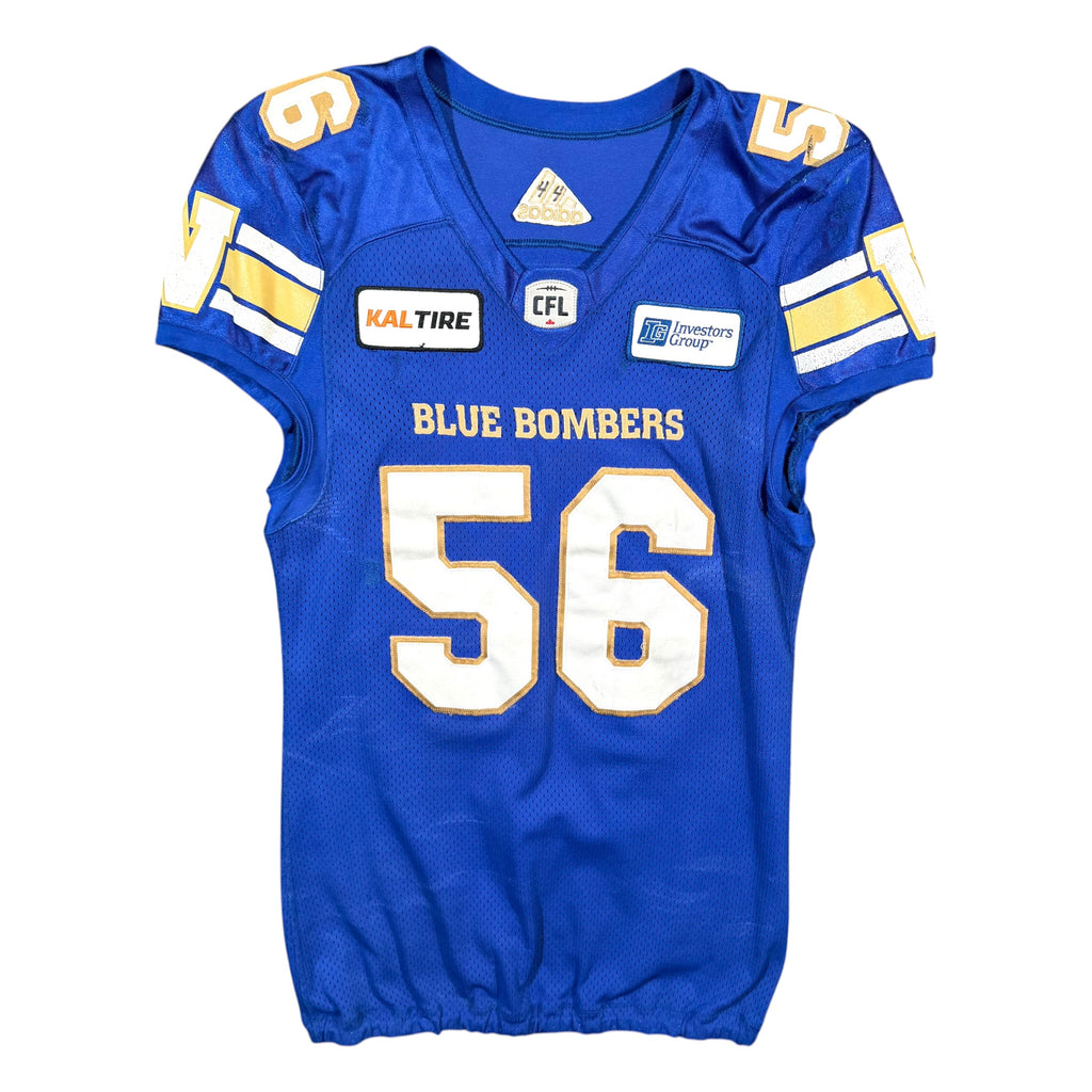 Gerald Rivers Winnipeg Blue Bombers 2018 Game Worn CFL Jersey