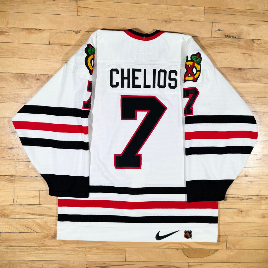 Chris Chelios Chicago Blackhawks Vintage Nike Authentic NHL Jersey Sz 48 Large