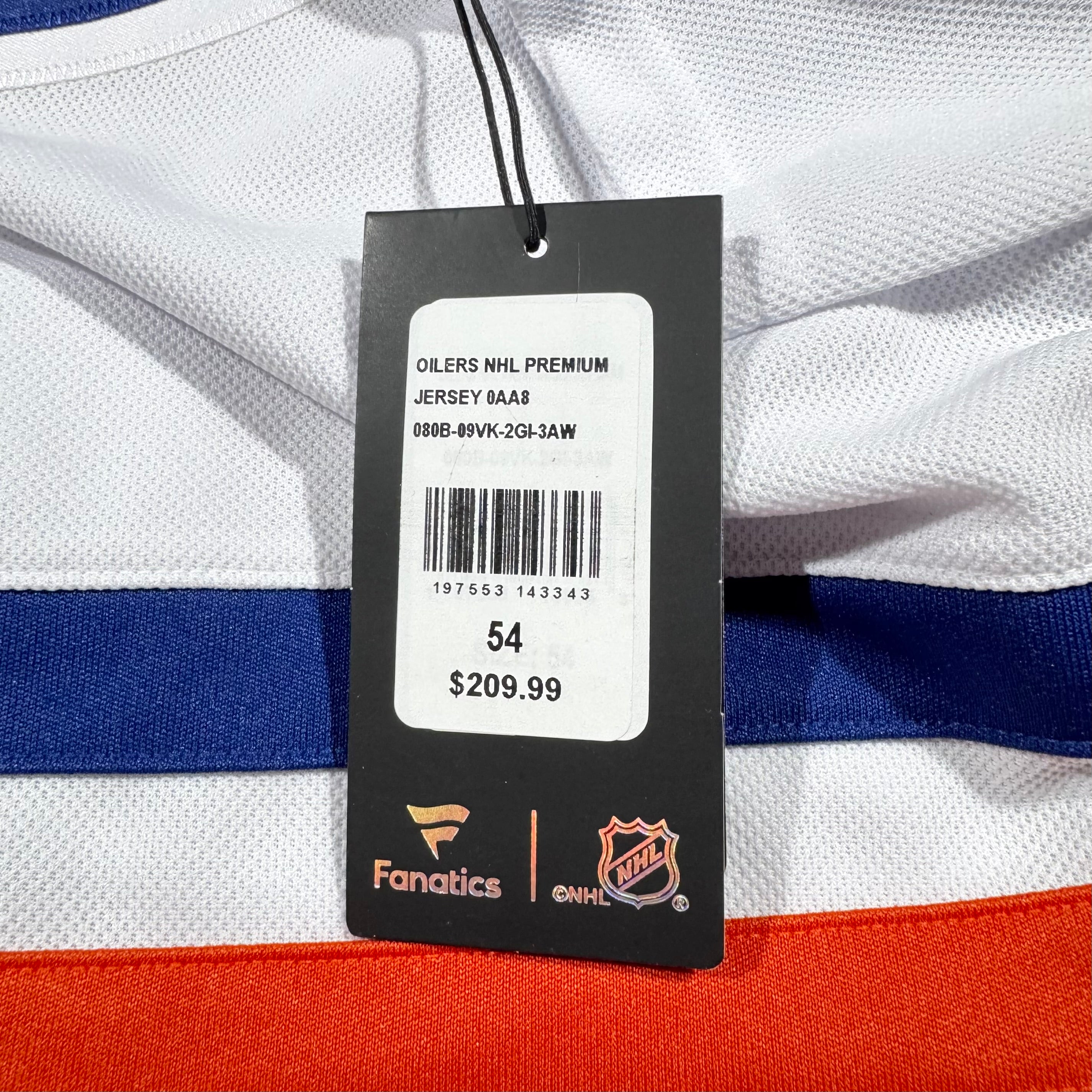 Edmonton Oilers Fanatics Premium NHL Hockey Jersey Size 54 Medium NEW