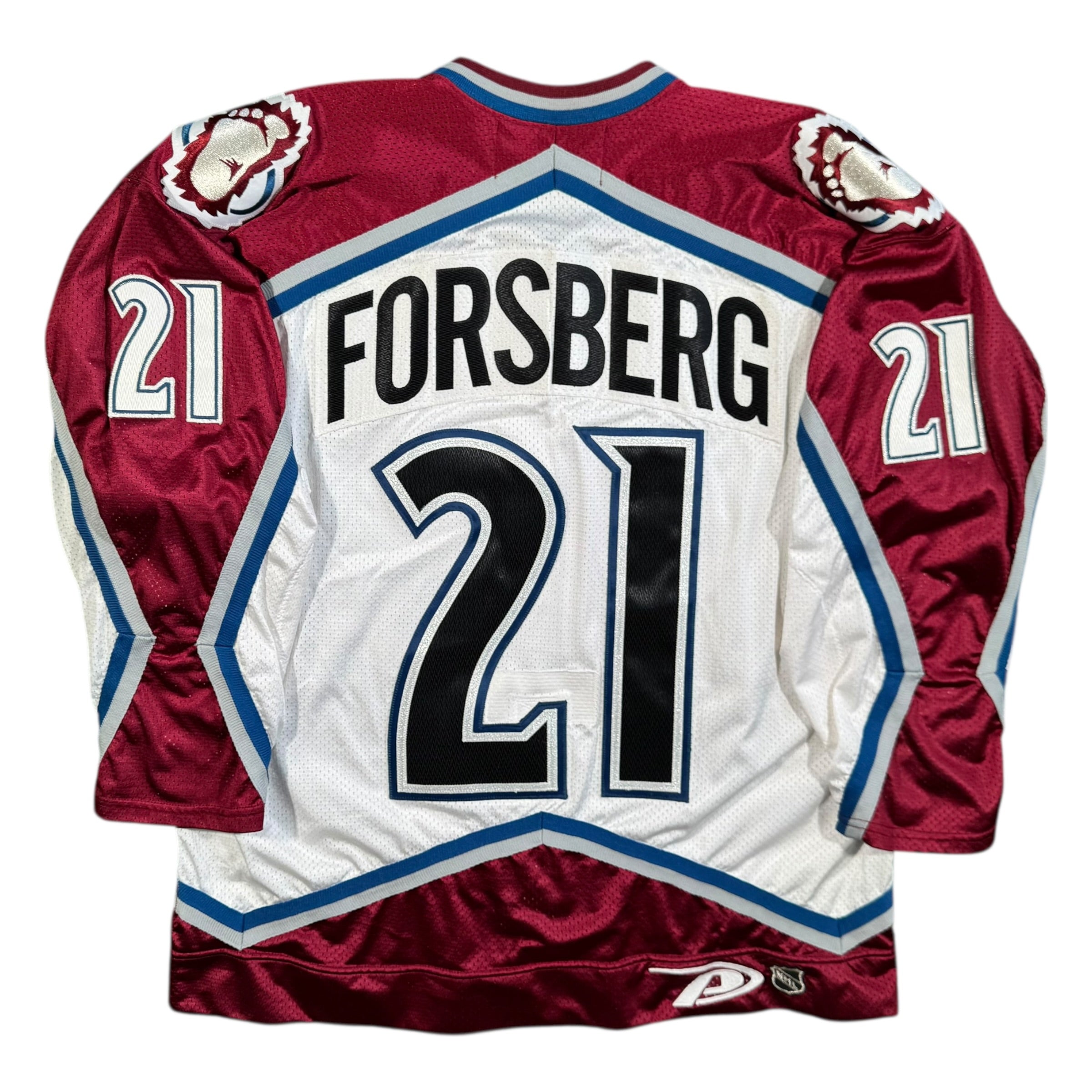Peter Forsberg Colorado Avalanche Vintage Pro Player Authentic NHL Jersey Size 56