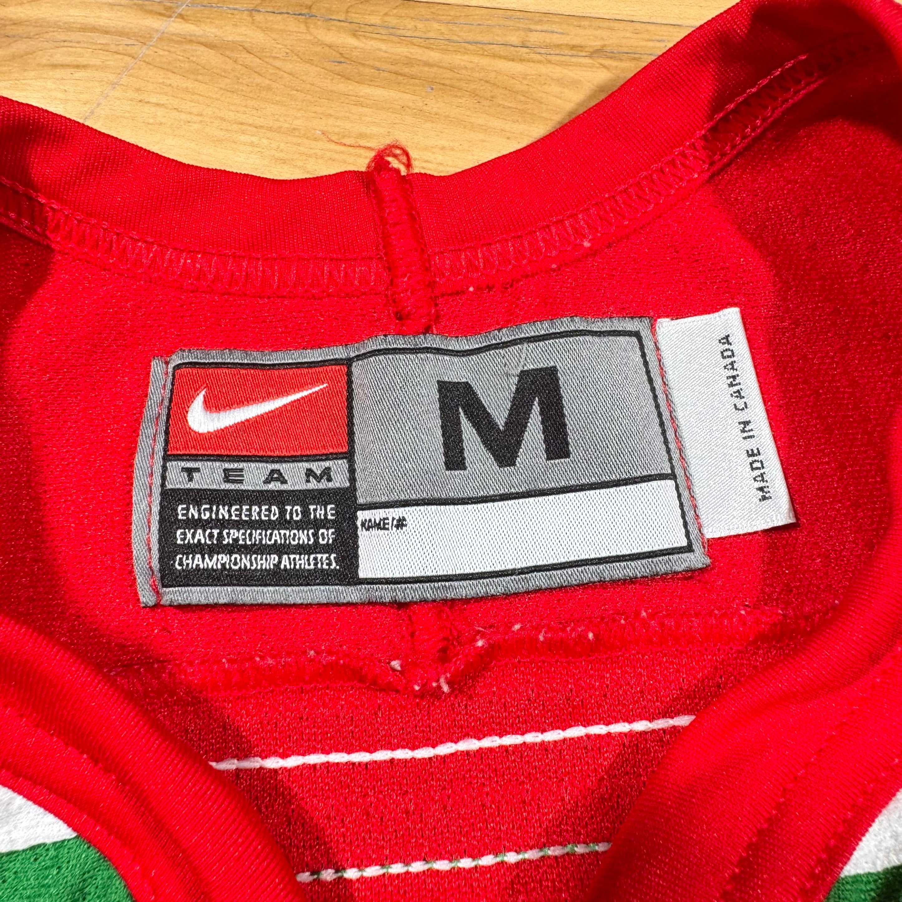 Team Belarus 2002 Olympic Hockey Vintage Nike Jersey Size Medium