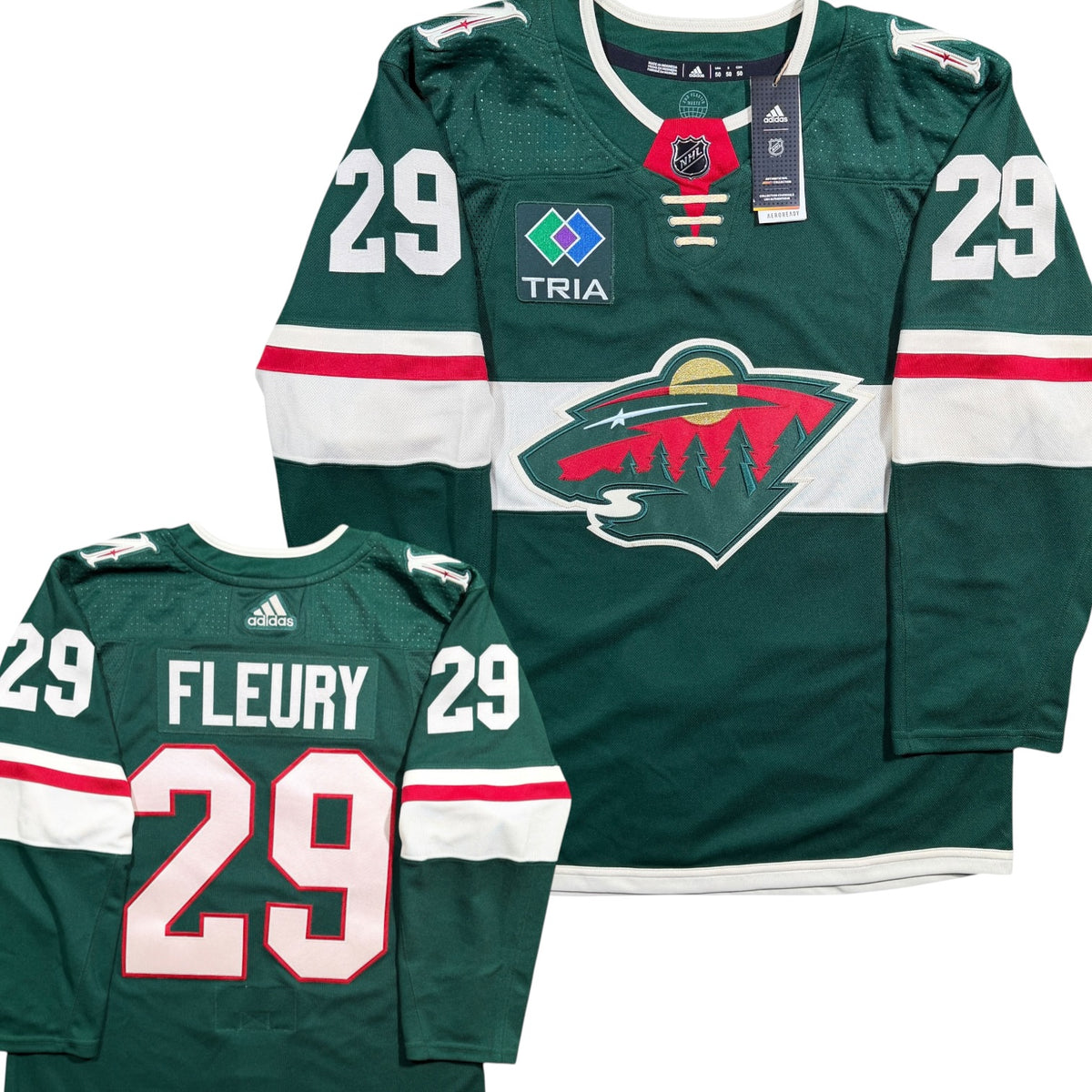 Marc Andre Fleury Minnesota Wild Adidas NHL Jersey - 50/Medium