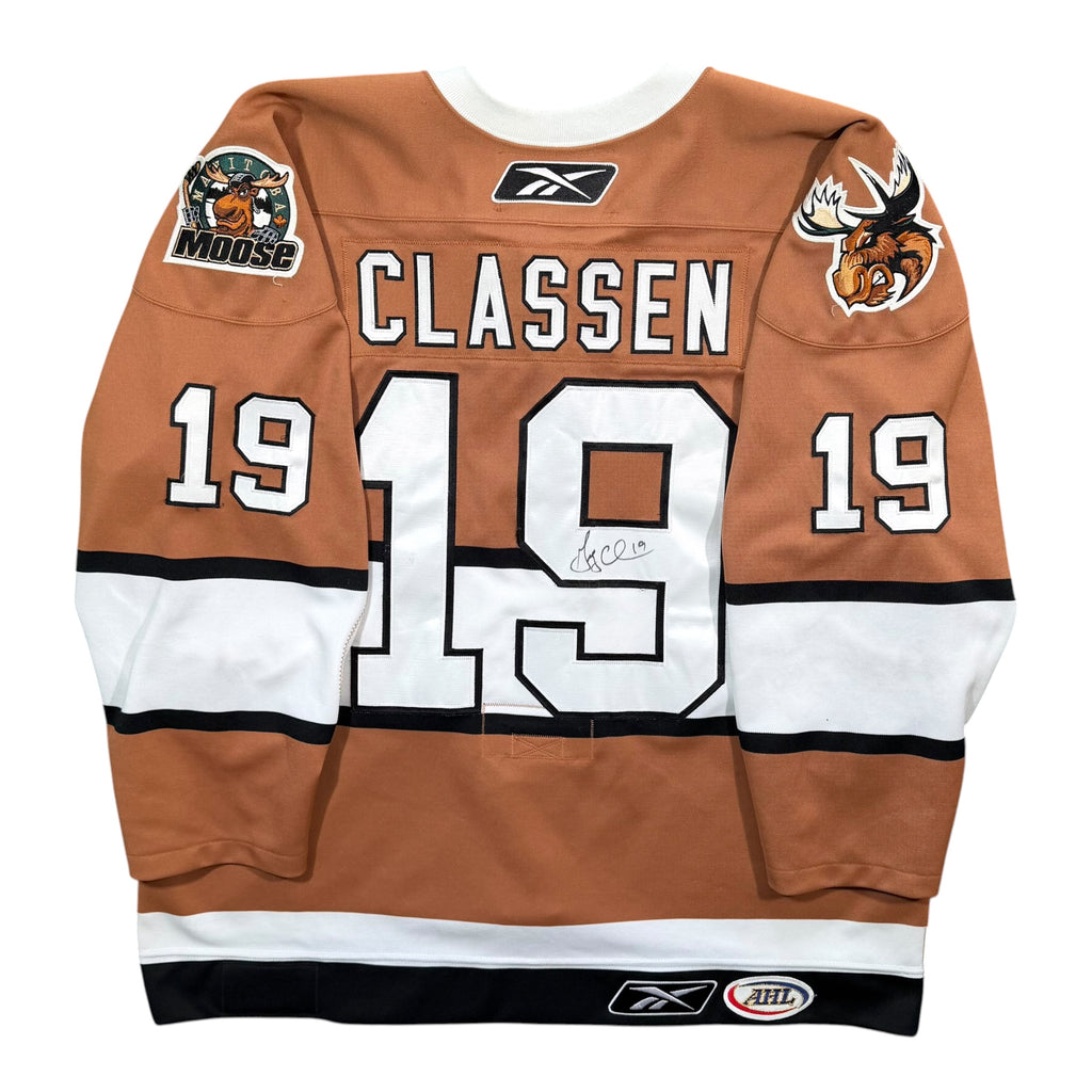 Greg Classen Manitoba Moose Old Time Hockey Night 2007/08 Game Issued AHL Jersey