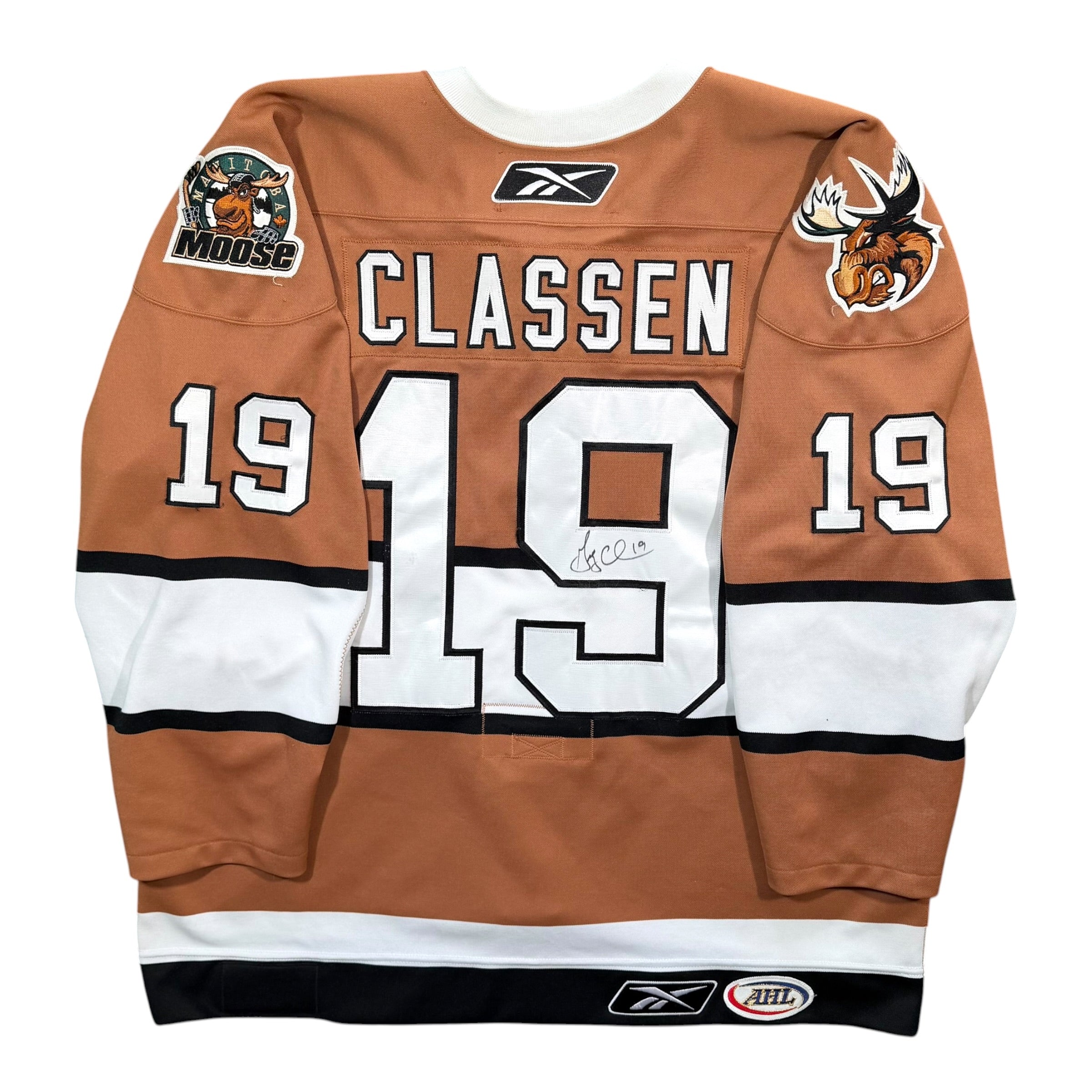 Greg Classen Manitoba Moose Old Time Hockey Night 2007/08 Game Issued AHL Jersey