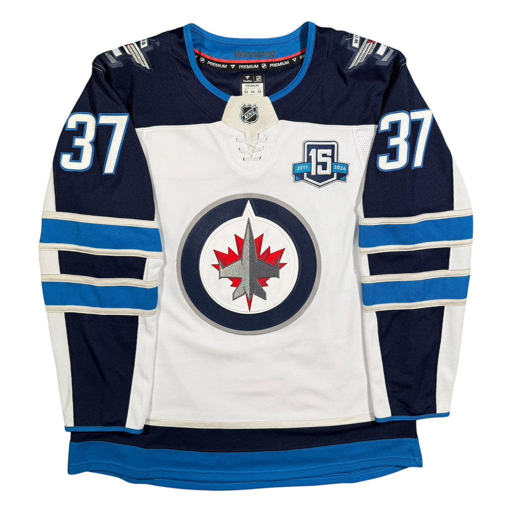 Connor Hellebuyck Winnipeg Jets 15th Anniversary Fanatics NHL Jersey - 54/XL